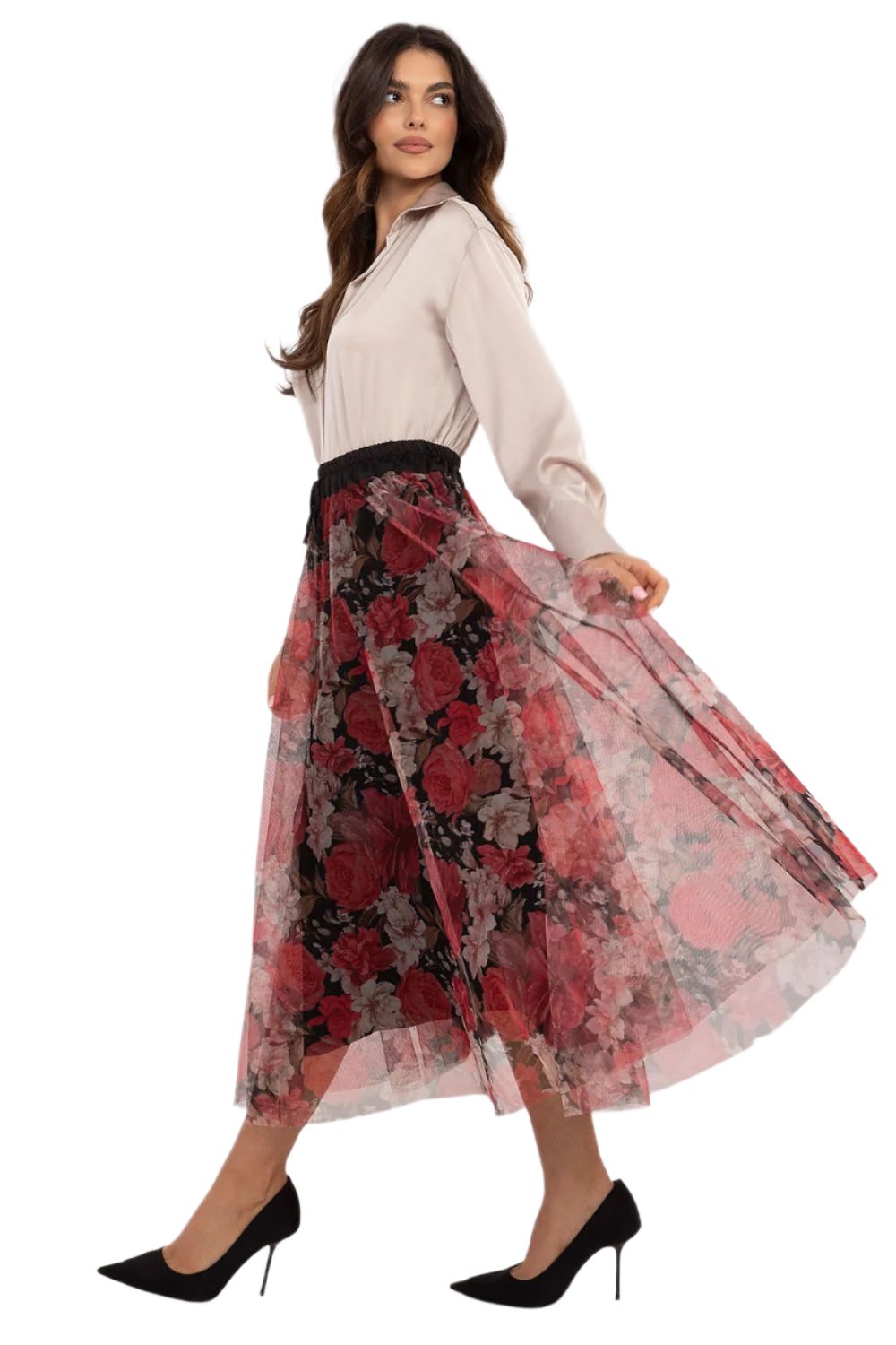 TEEK - Sheet Print Mixed Tulle Skirt SKIRT TEEK MH   