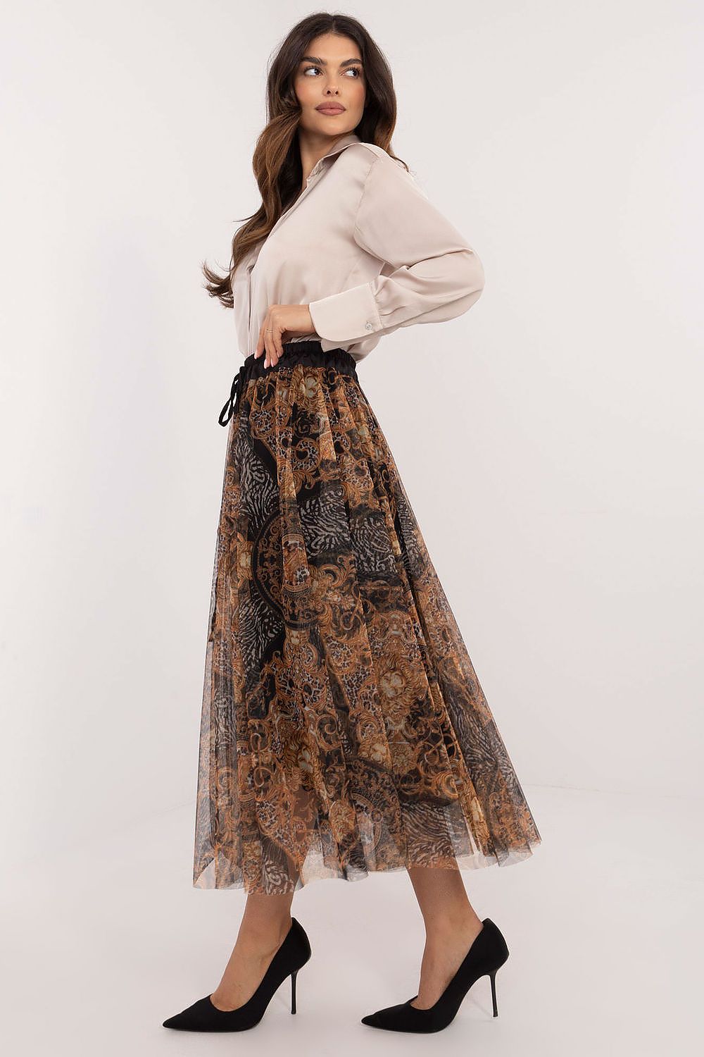 TEEK - Sheet Print Mixed Tulle Skirt SKIRT TEEK MH   