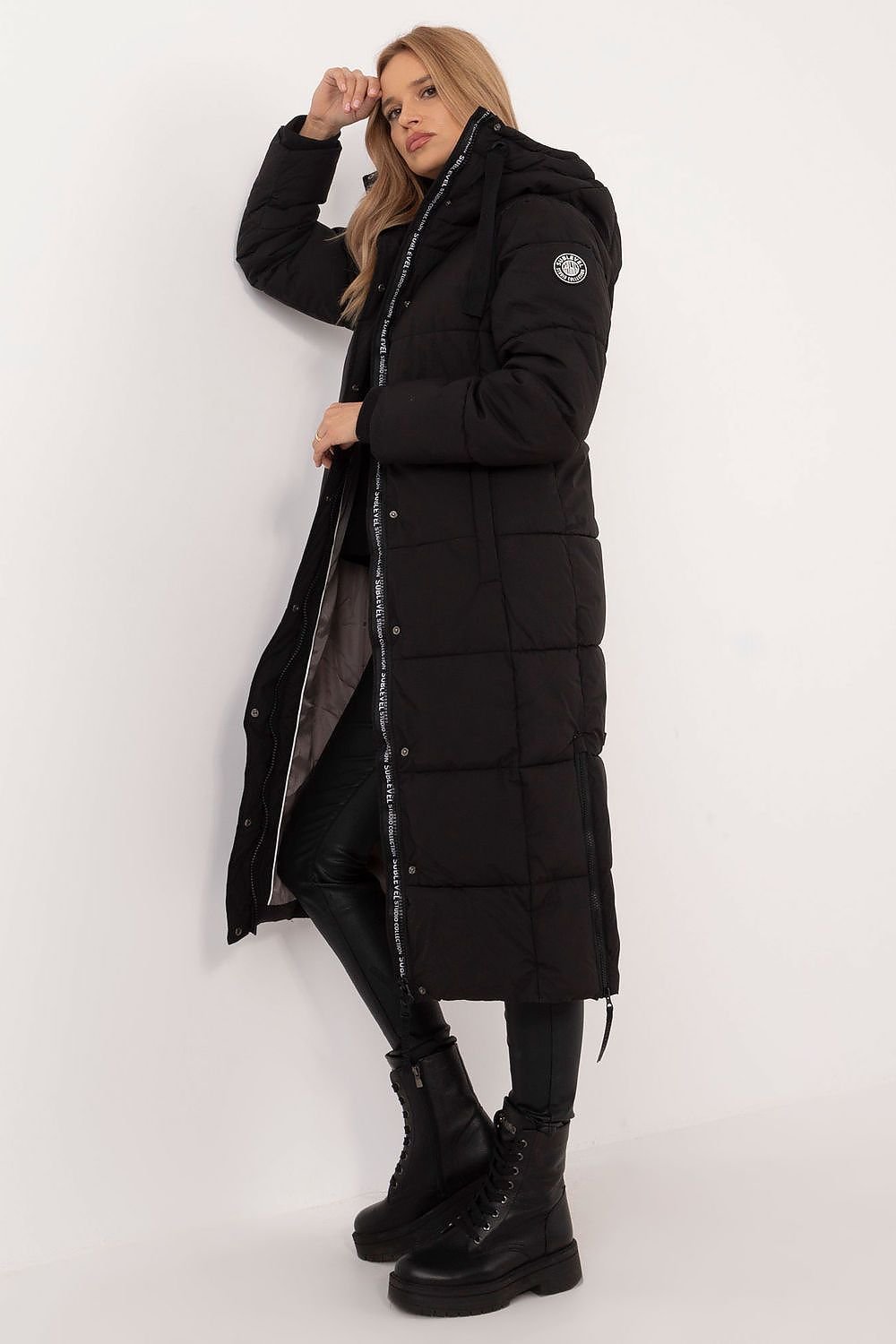 TEEK - High Neck Hooded Long Puff Coat  TEEK MH S  