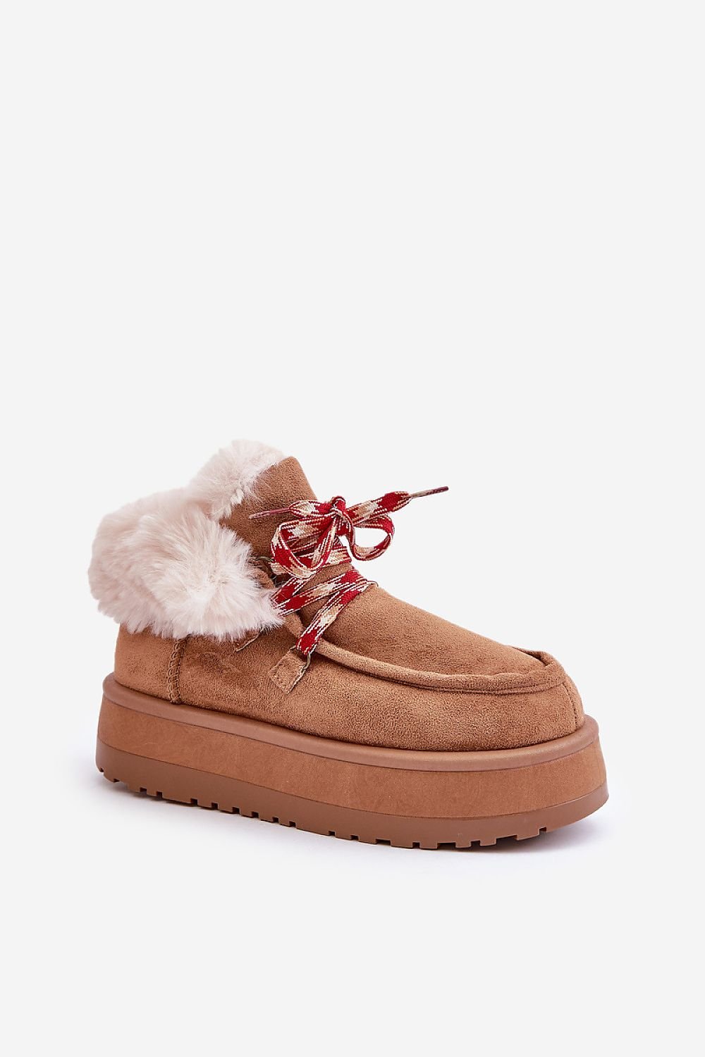 TEEK - Mixed Color Laced Fluff Snow boots SHOES TEEK MH