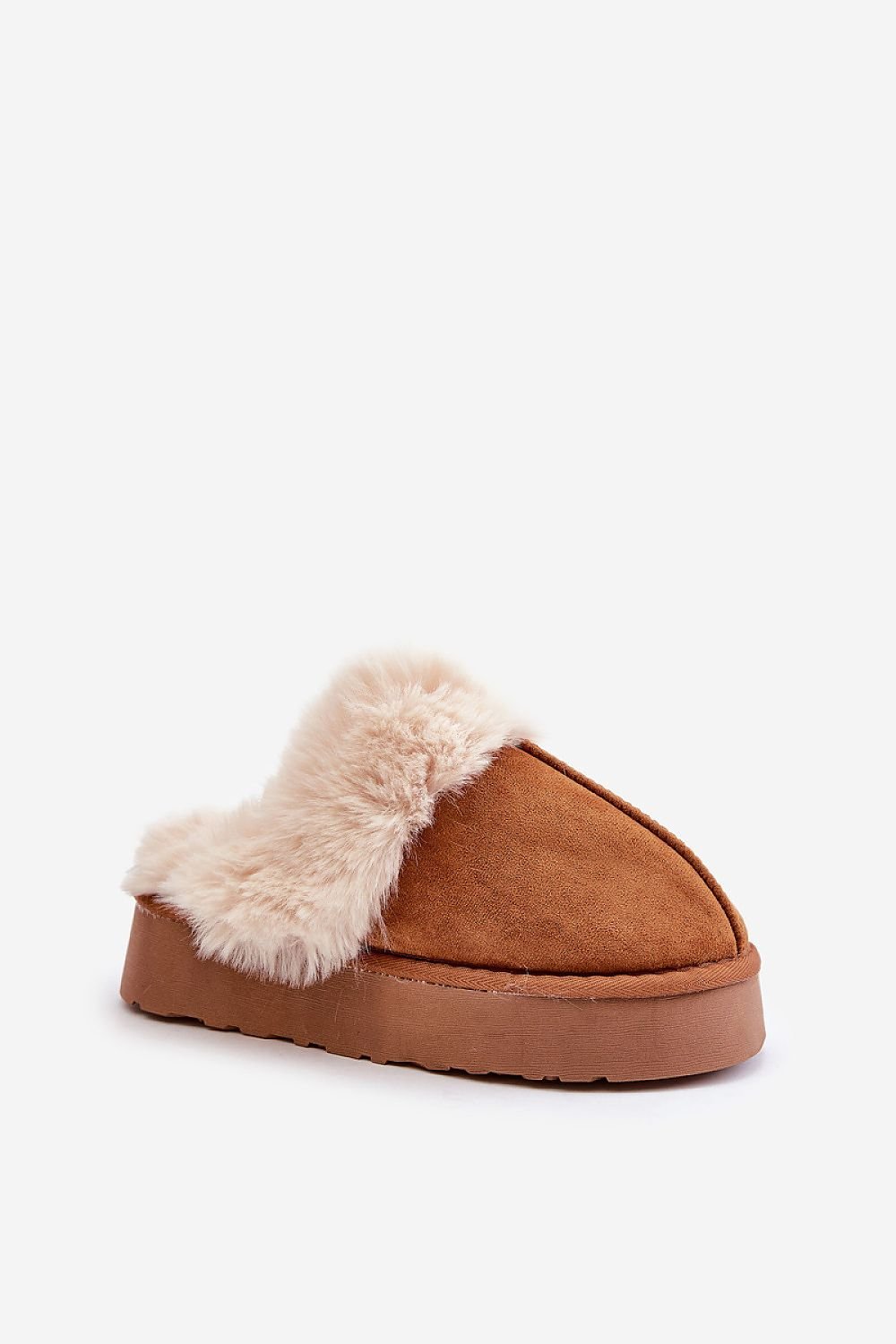 TEEK - Brown Fluff Suede Closed Toe Slippers SHOES TEEK MH