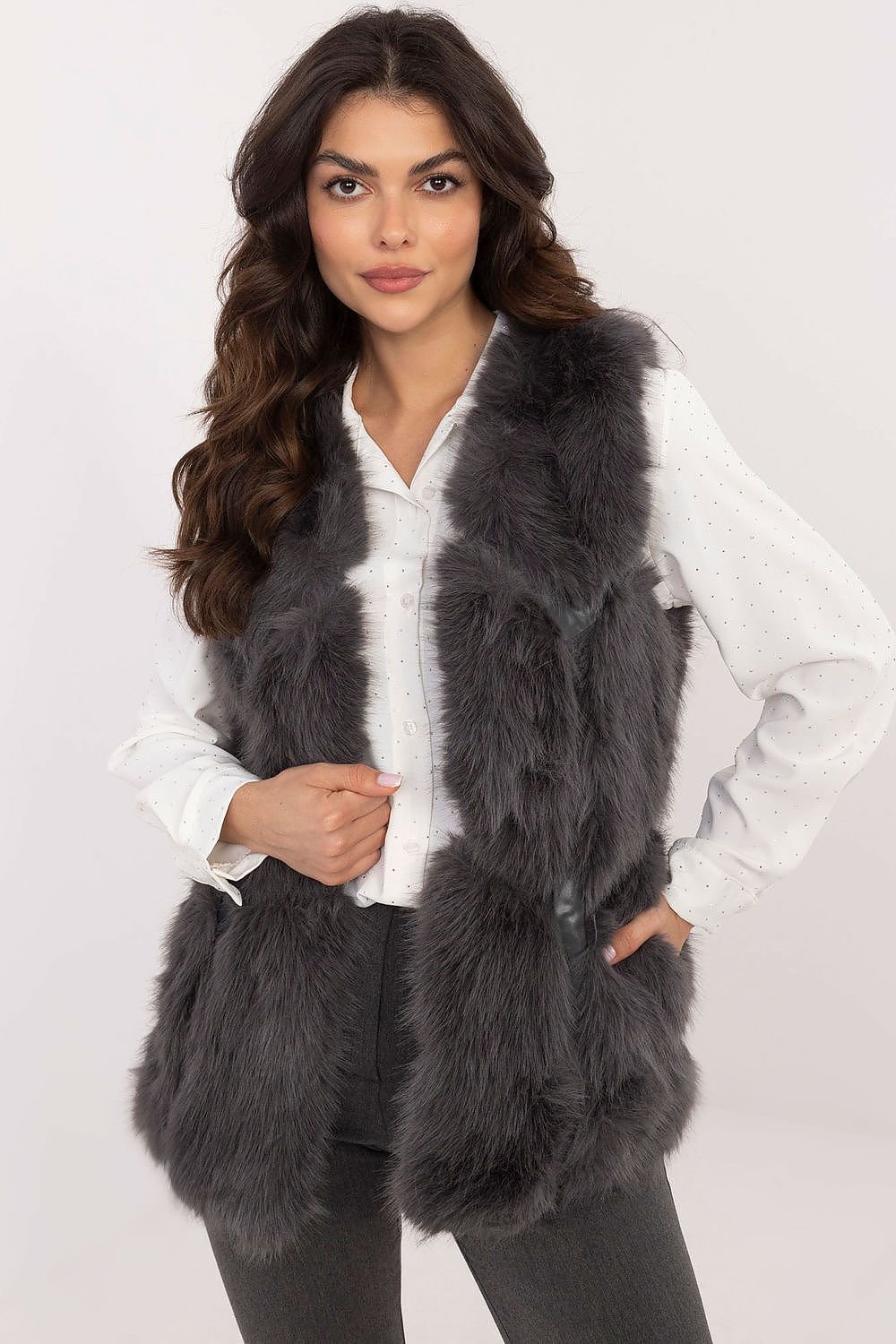 TEEK - Open Pocketed Fluff Plush Gilet