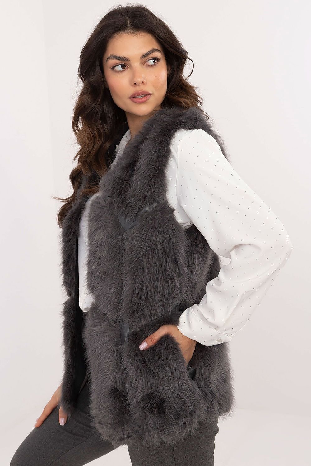 TEEK - Open Pocketed Fluff Plush Gilet