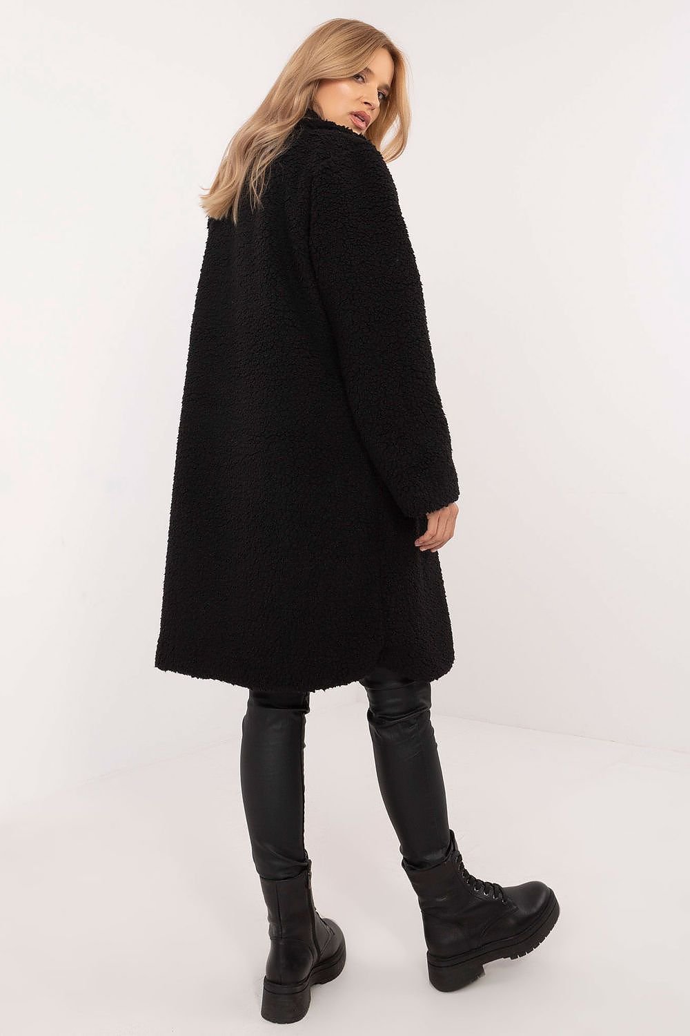 TEEK - Fluff Pocketed Knee-Length Coat COAT TEEK MH