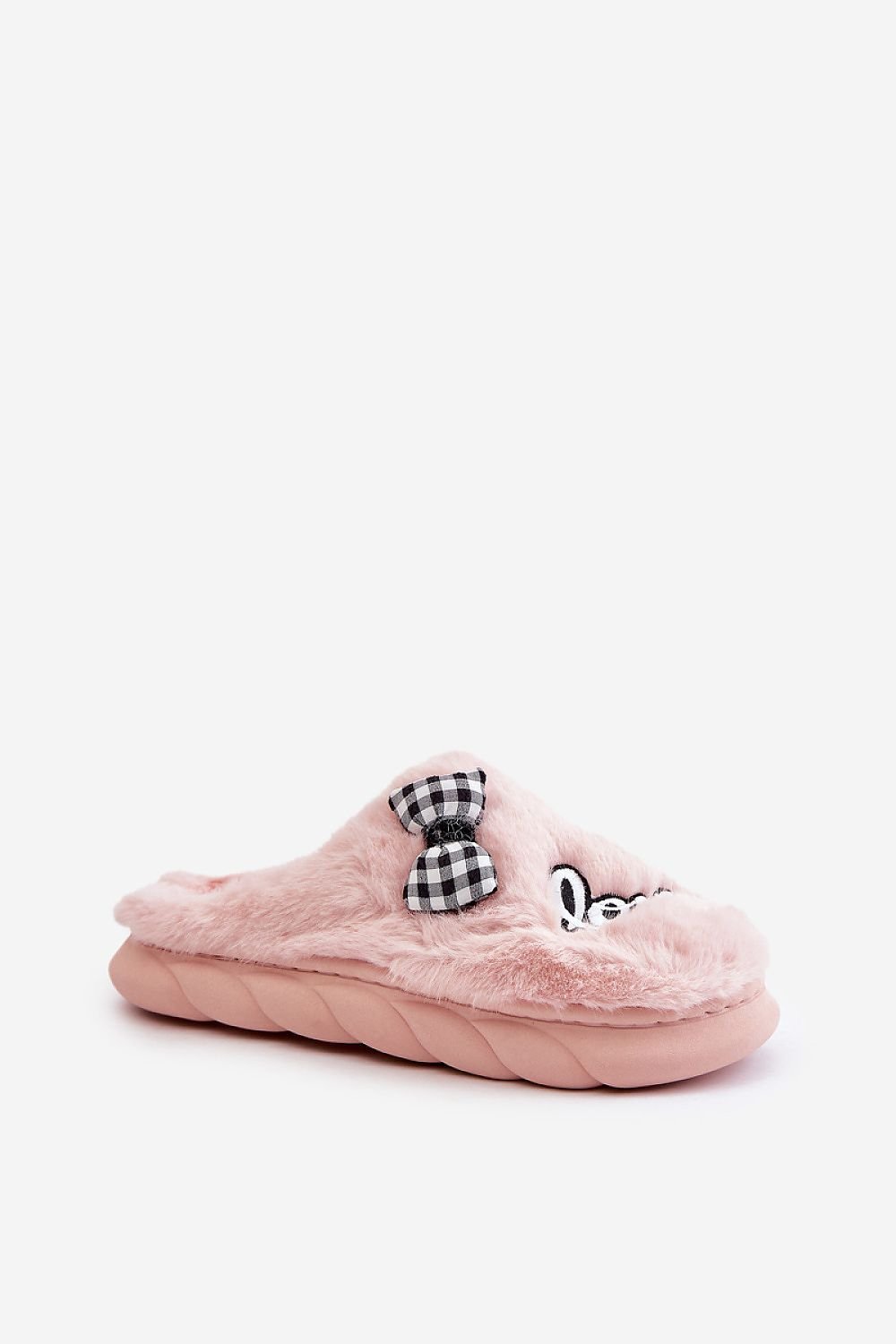 TEEK - Love Plaid Bow Slippers SHOES TEEK MH