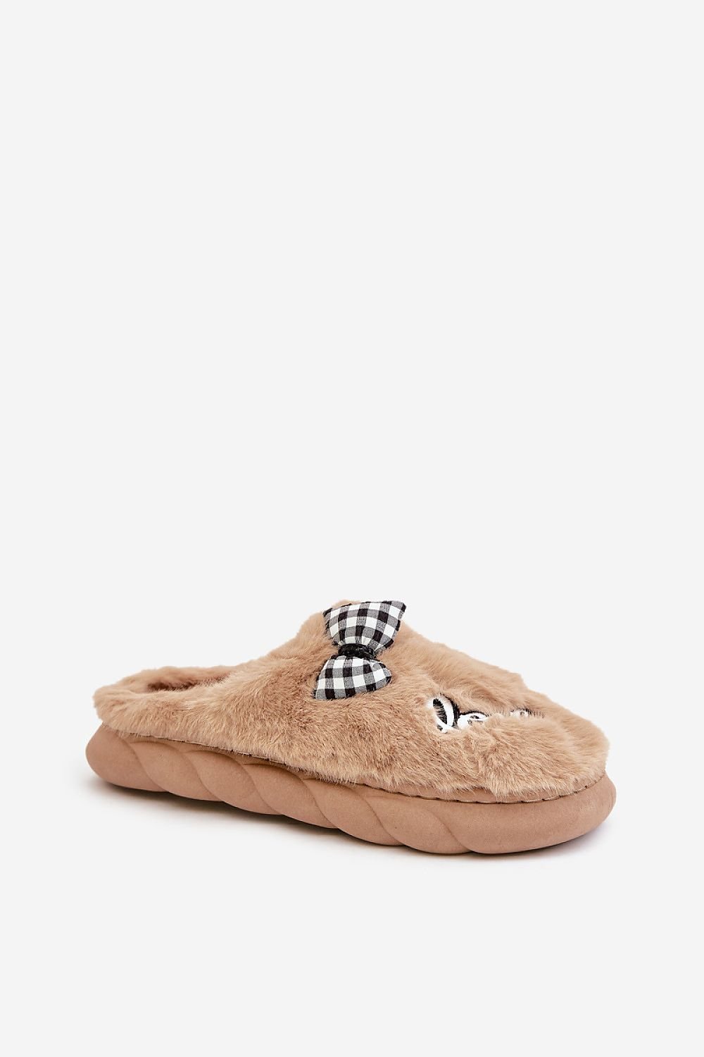 TEEK - Love Plaid Bow Slippers SHOES TEEK MH