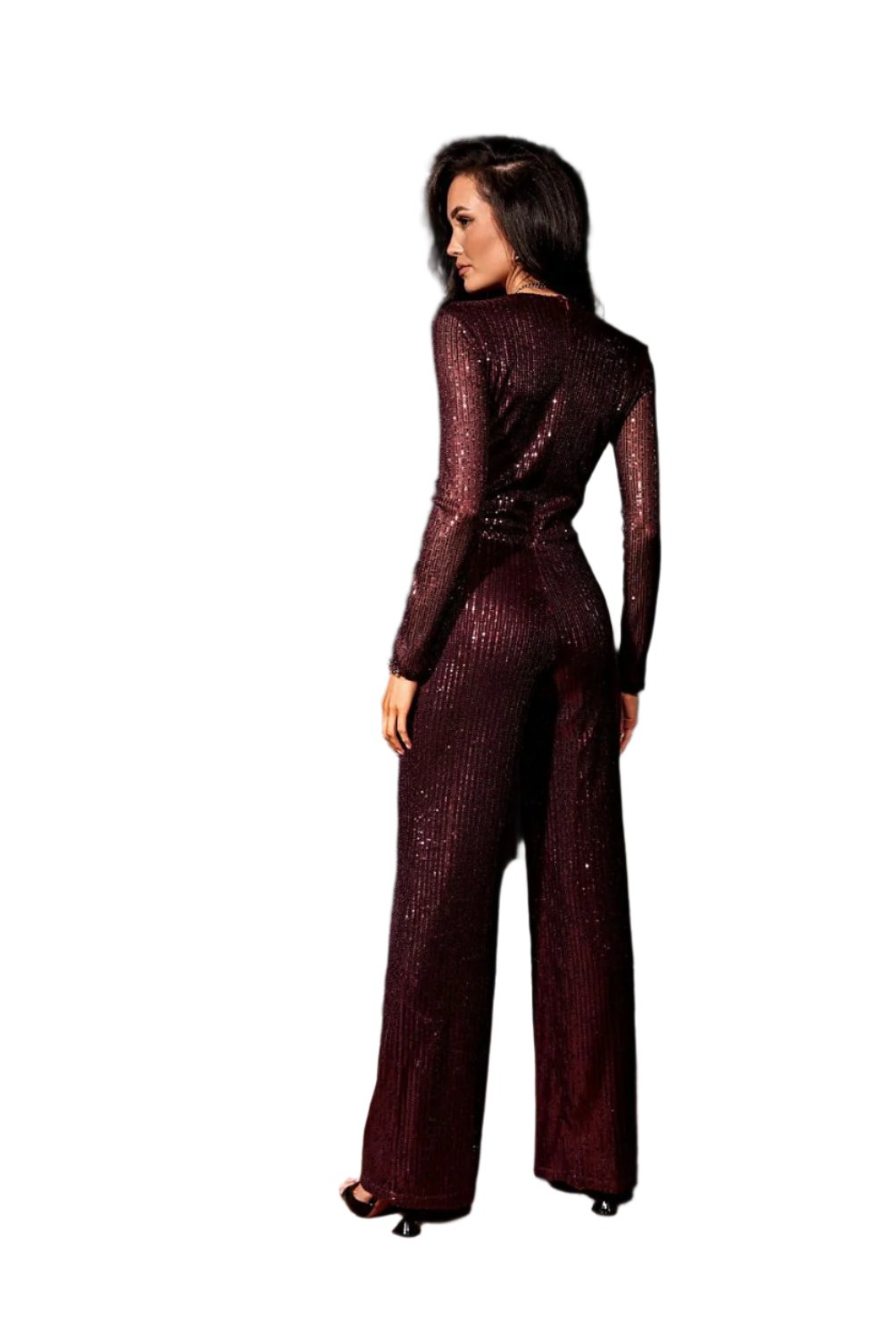 TEEK - Deep Red Seqin Wide Leg Suit JUMPSUIT TEEK MH