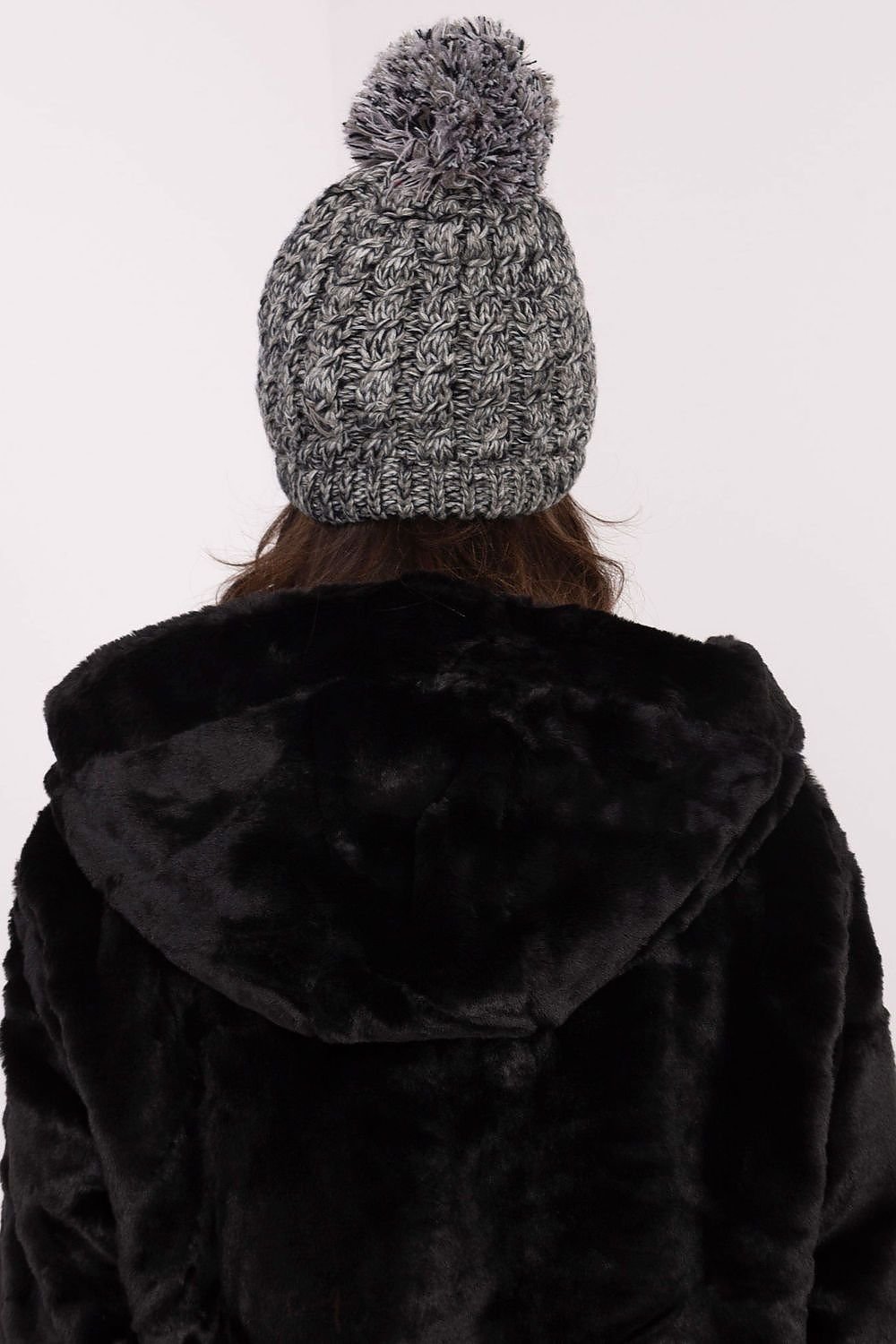 TEEK - Grey Pom Pom Knitted Beanie HAT TEEK MH