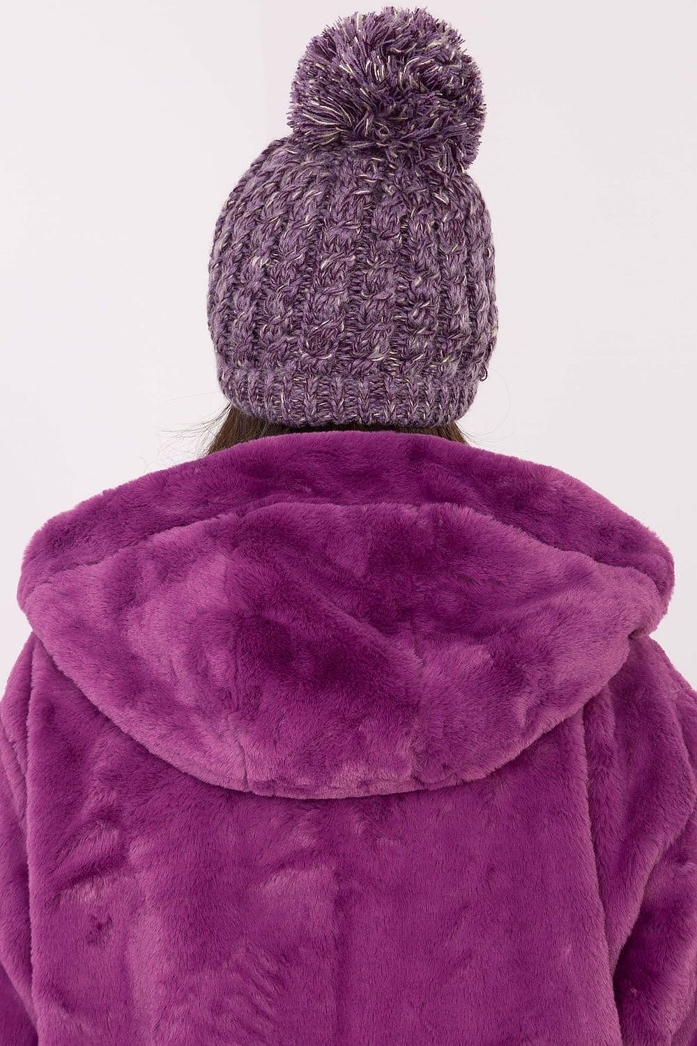 TEEK - Violet Bejeweled Pom Pom Top Knitted Beanie HAT TEEK MH