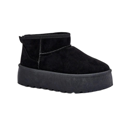 TEEK - Black Suede Ankle Snow Boots SHOES TEEK MH