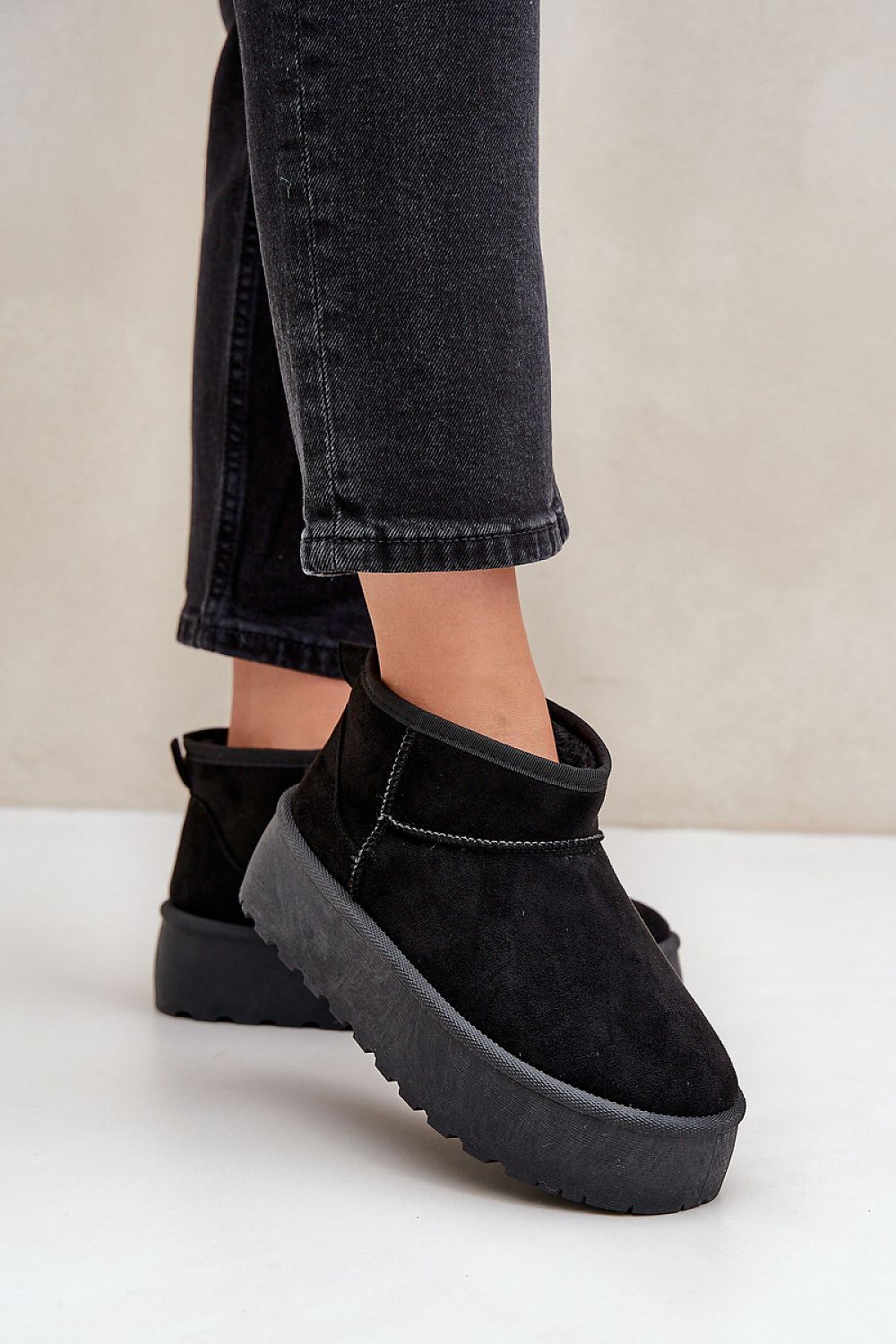 TEEK - Black Suede Ankle Snow Boots SHOES TEEK MH