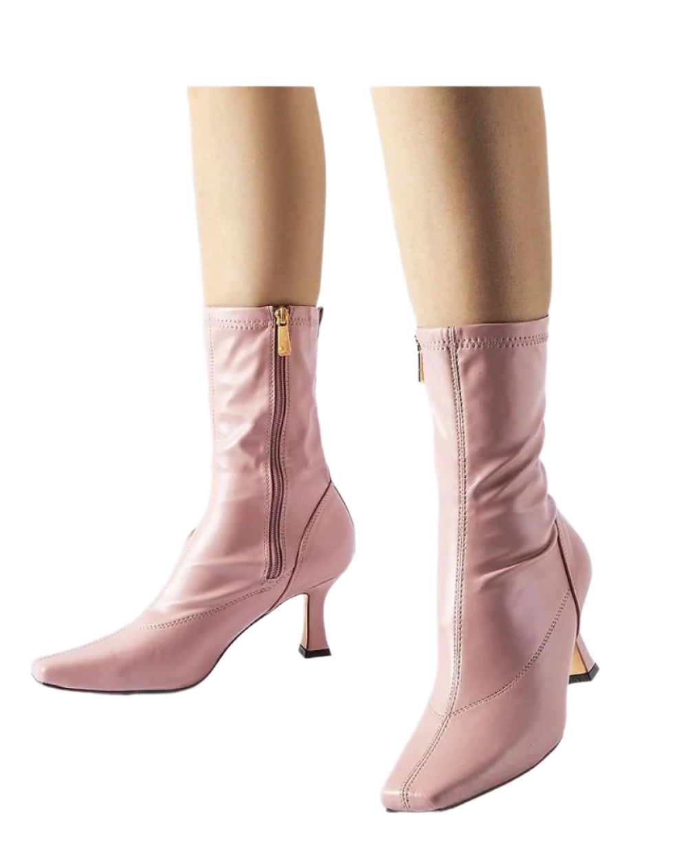 TEEK - Ankle Zip Pink Luisella Heeled Boots SHOES TEEK MH