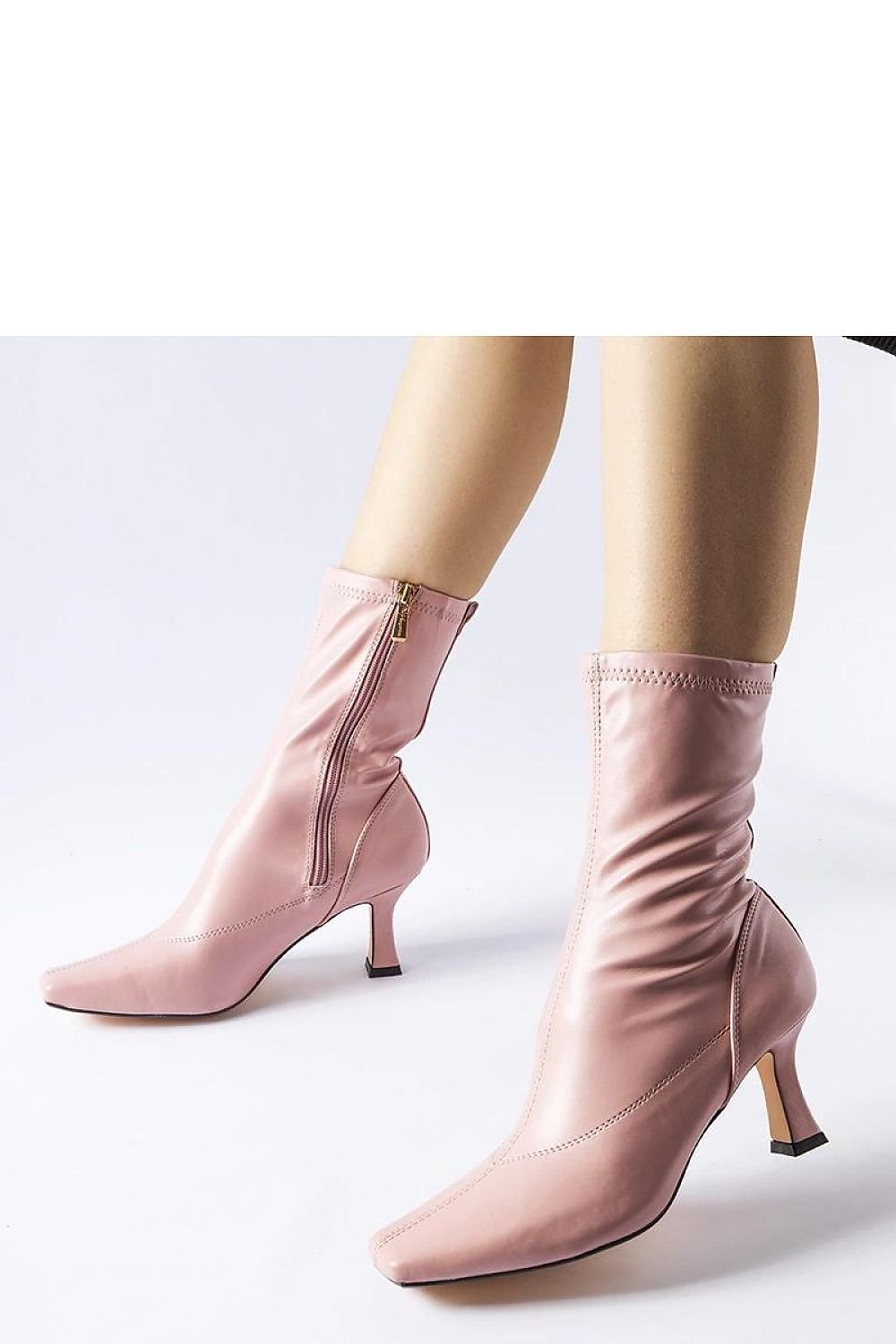 TEEK - Ankle Zip Pink Luisella Heeled Boots SHOES TEEK MH