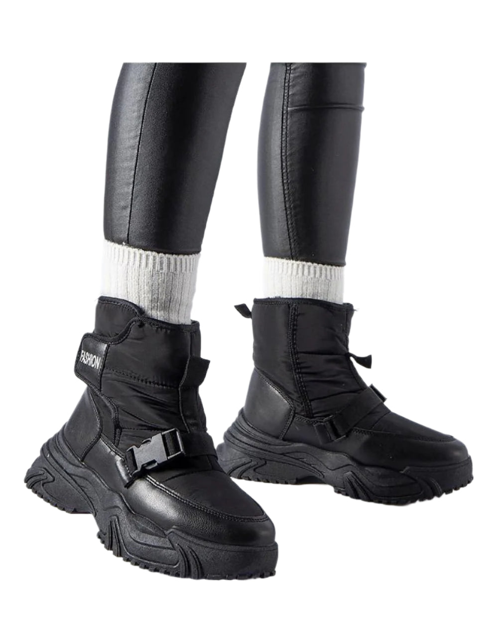 TEEK - Black Mernicco Velcro Snow Boots SHOES TEEK MH