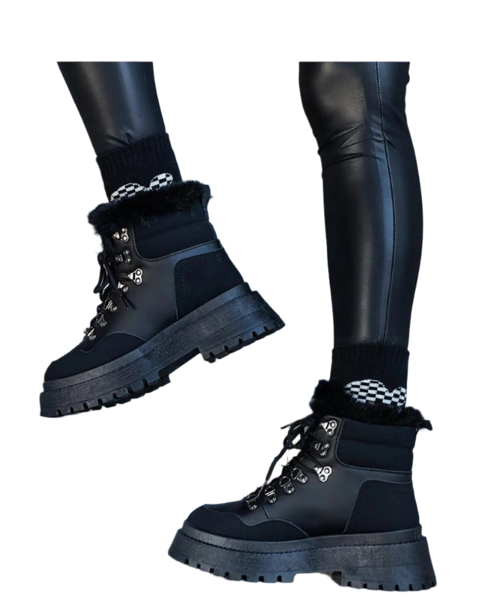 TEEK - Black Laced Trapper Snow Boots SHOES TEEK MH