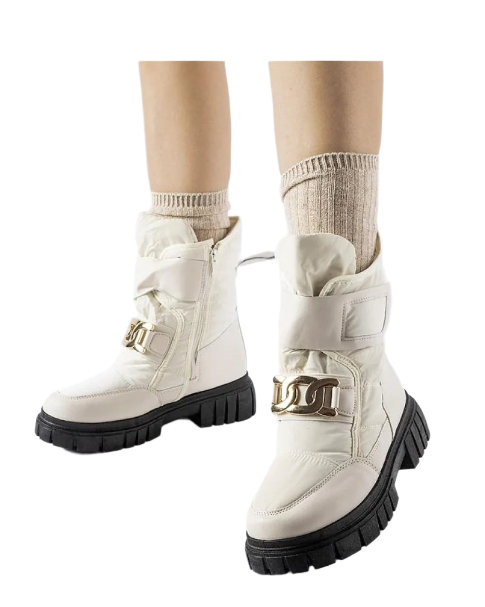 TEEK - Buckle Top Athos Snow Boots SHOES TEEK MH beige 6