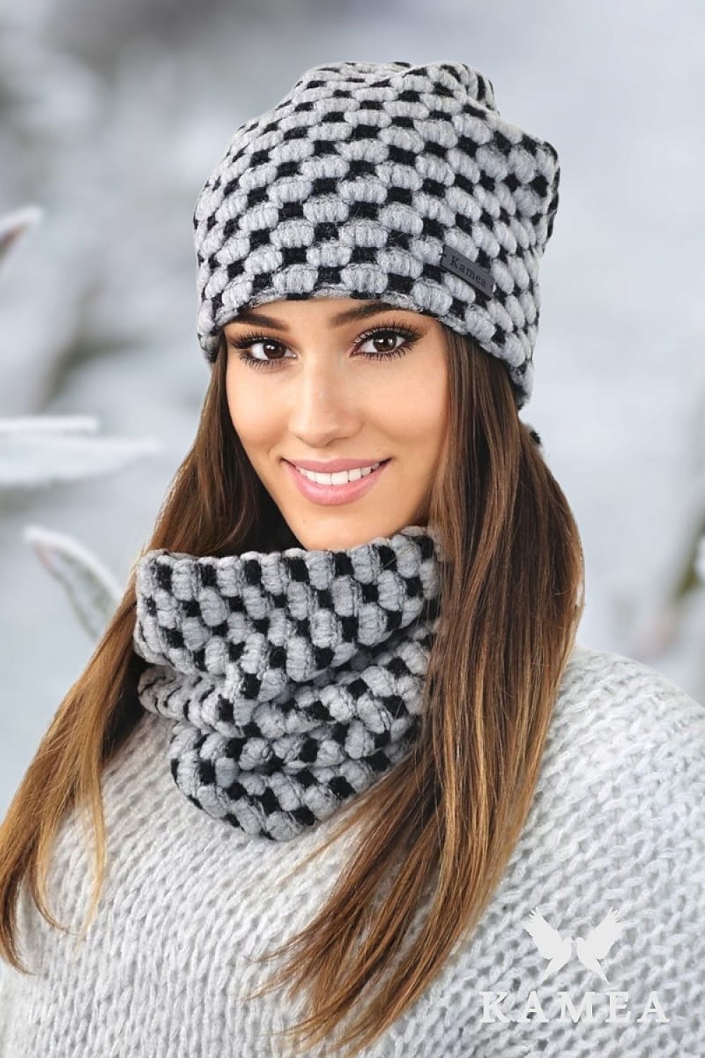 TEEK - Luxurious Super Soft Hat Scarf Set SET TEEK MH grey One Size