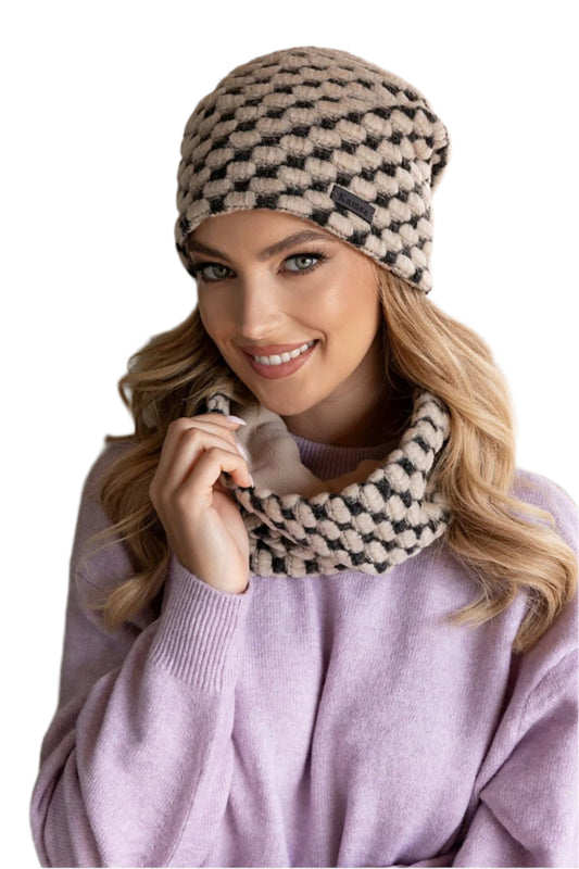 TEEK - Luxurious Super Soft Hat Scarf Set SET TEEK MH beige One Size