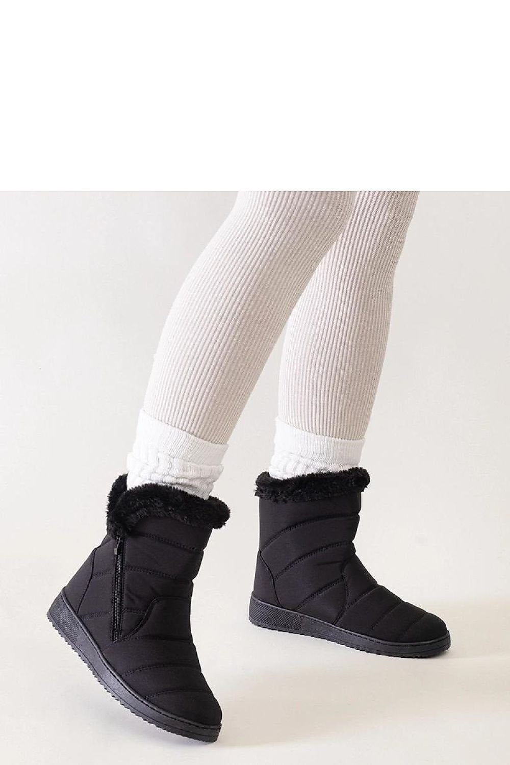 TEEK - Zip Slip-On Snow Fluff Boots SHOES TEEK MH black 6