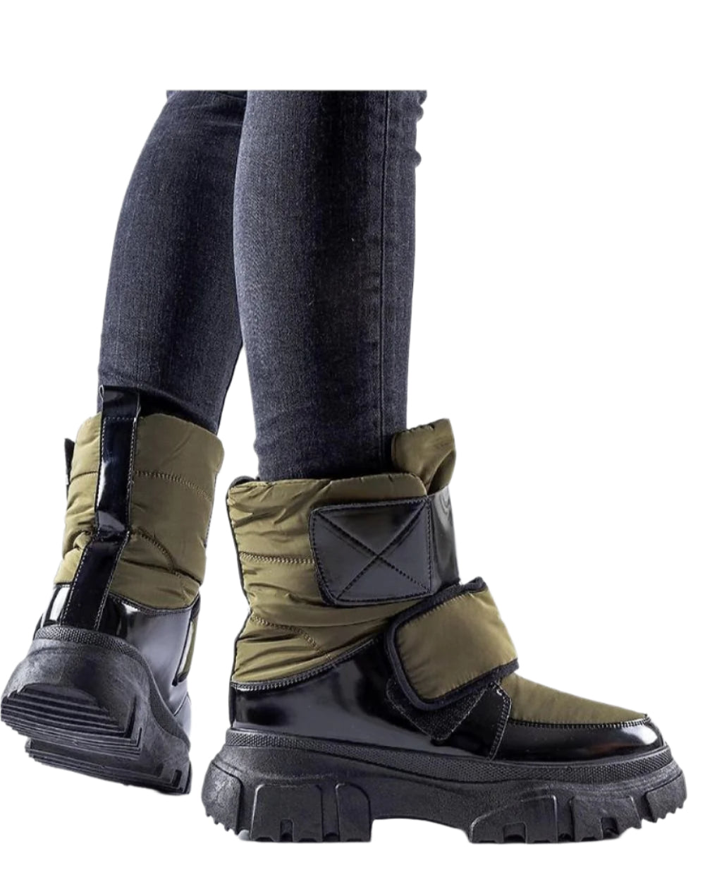 TEEK - Green Thick Strap Hutchinson Snow Boots TEEK MH