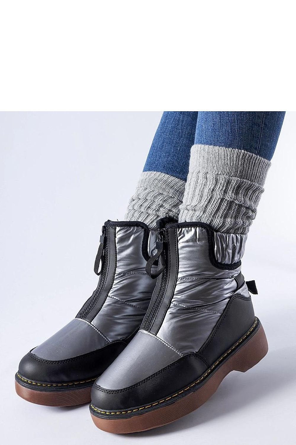 TEEK - Grey Zip Front Callisto Snow Boots SHOES TEEK MH 6