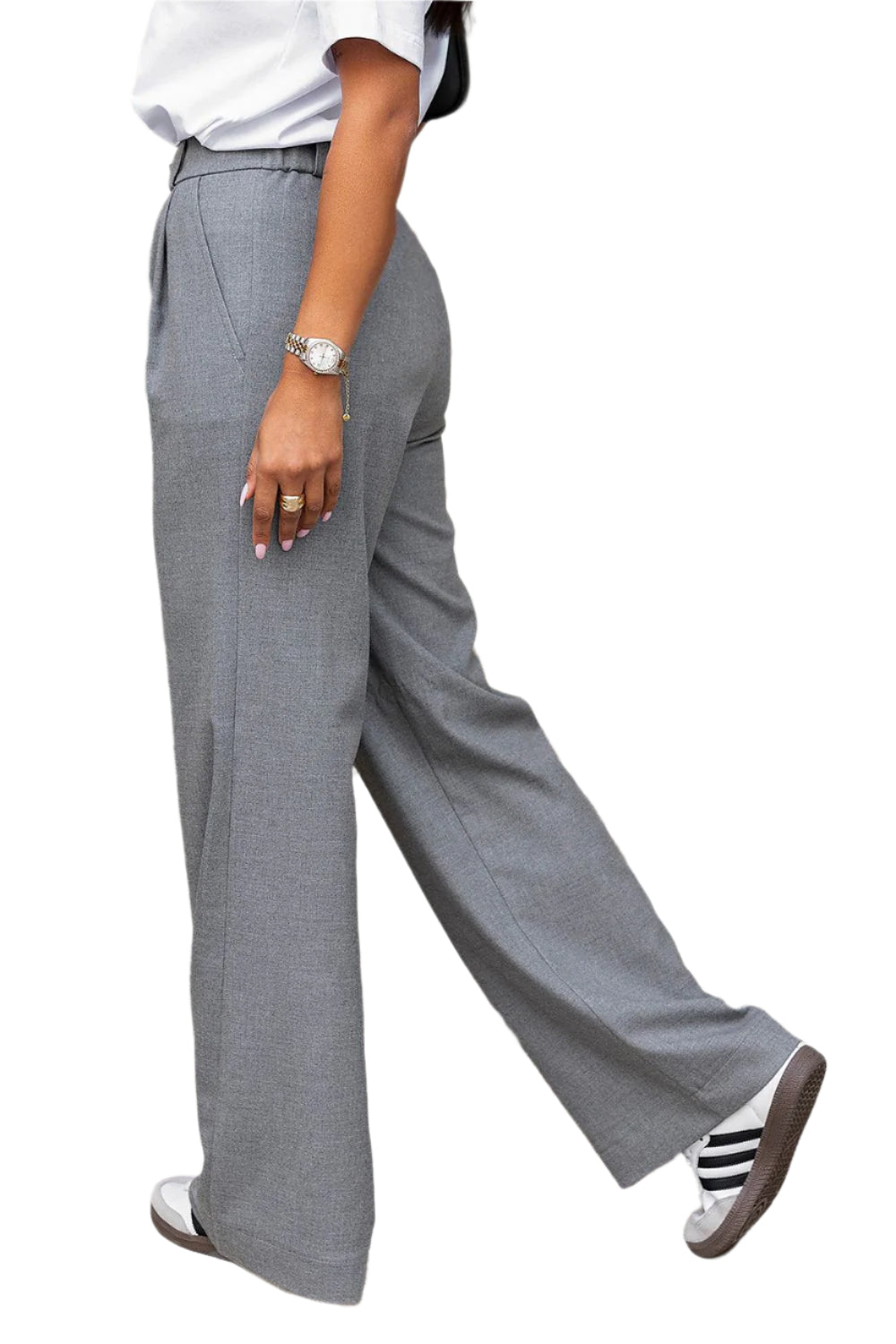 TEEK - Womens Grey Pocketed Trousers PANTS TEEK MH