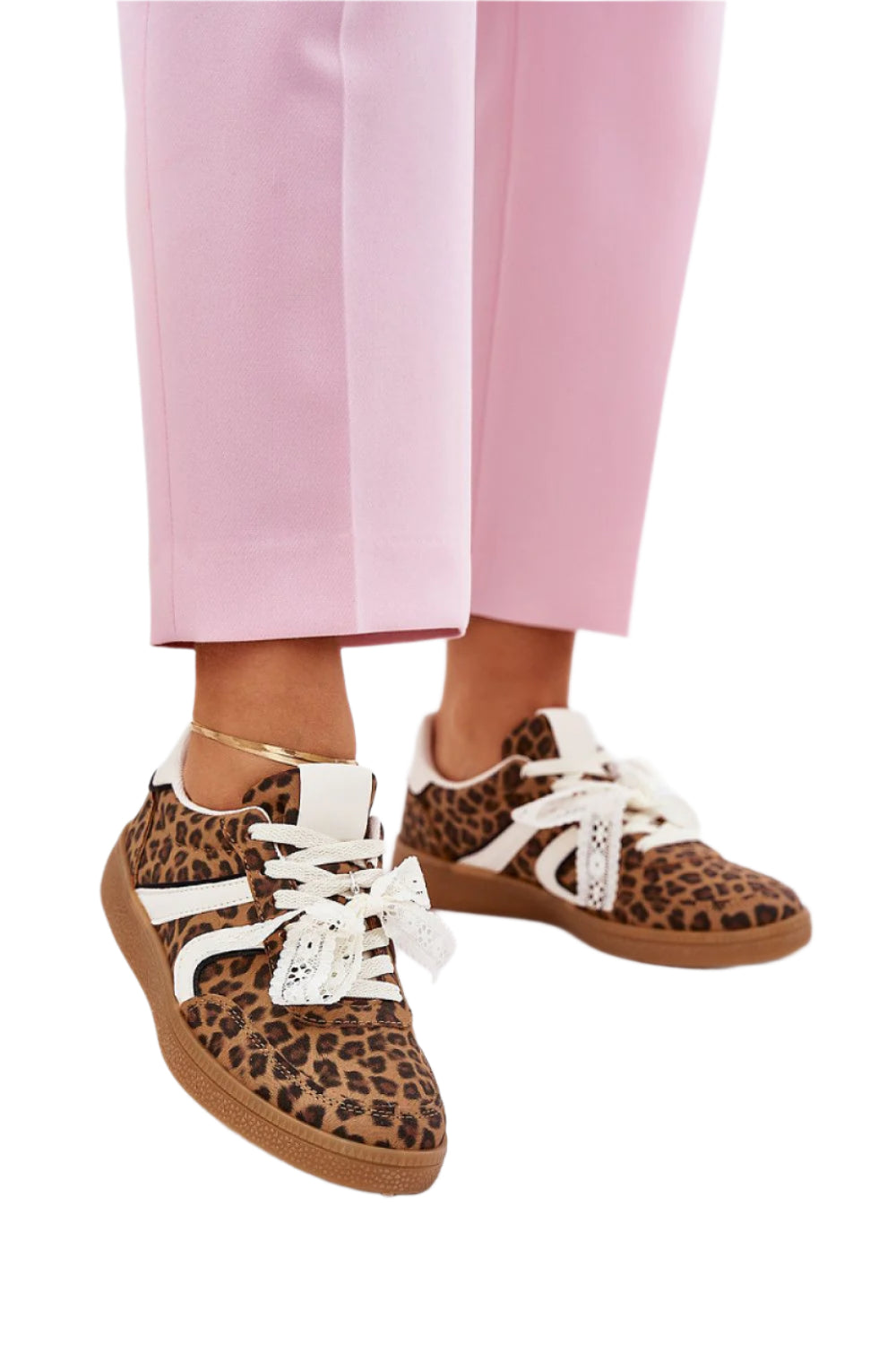 TEEK - Lace Bow Laced Minimal Sport Shoes SHOES TEEK MH brown 6.5