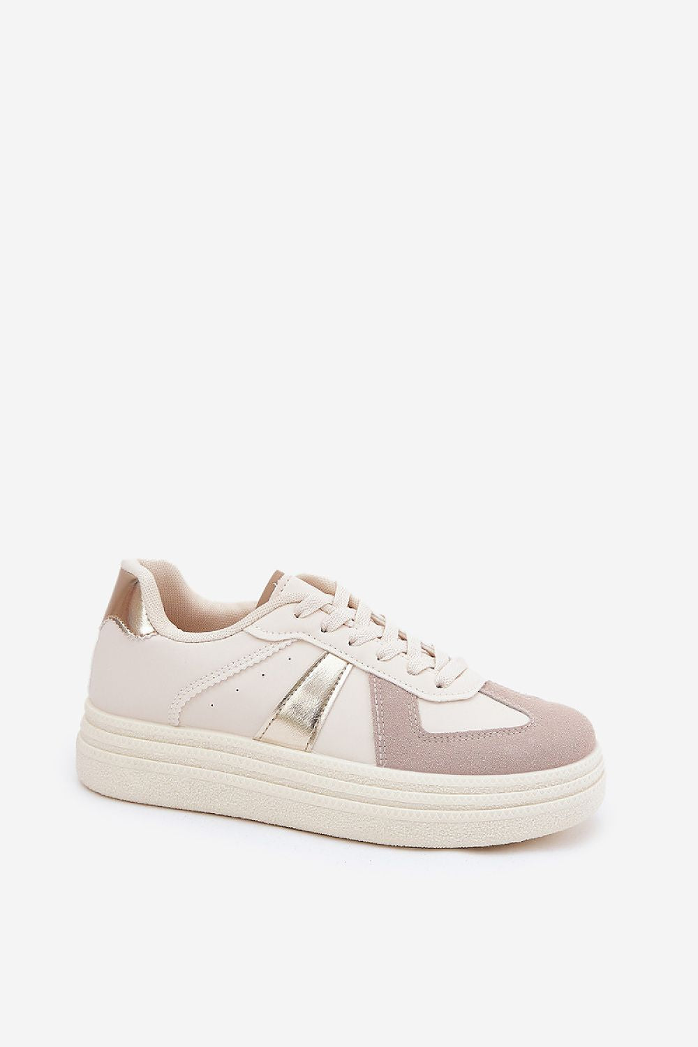 TEEK - Beige Light Textured To Top Sneakers SHOES TEEK MH