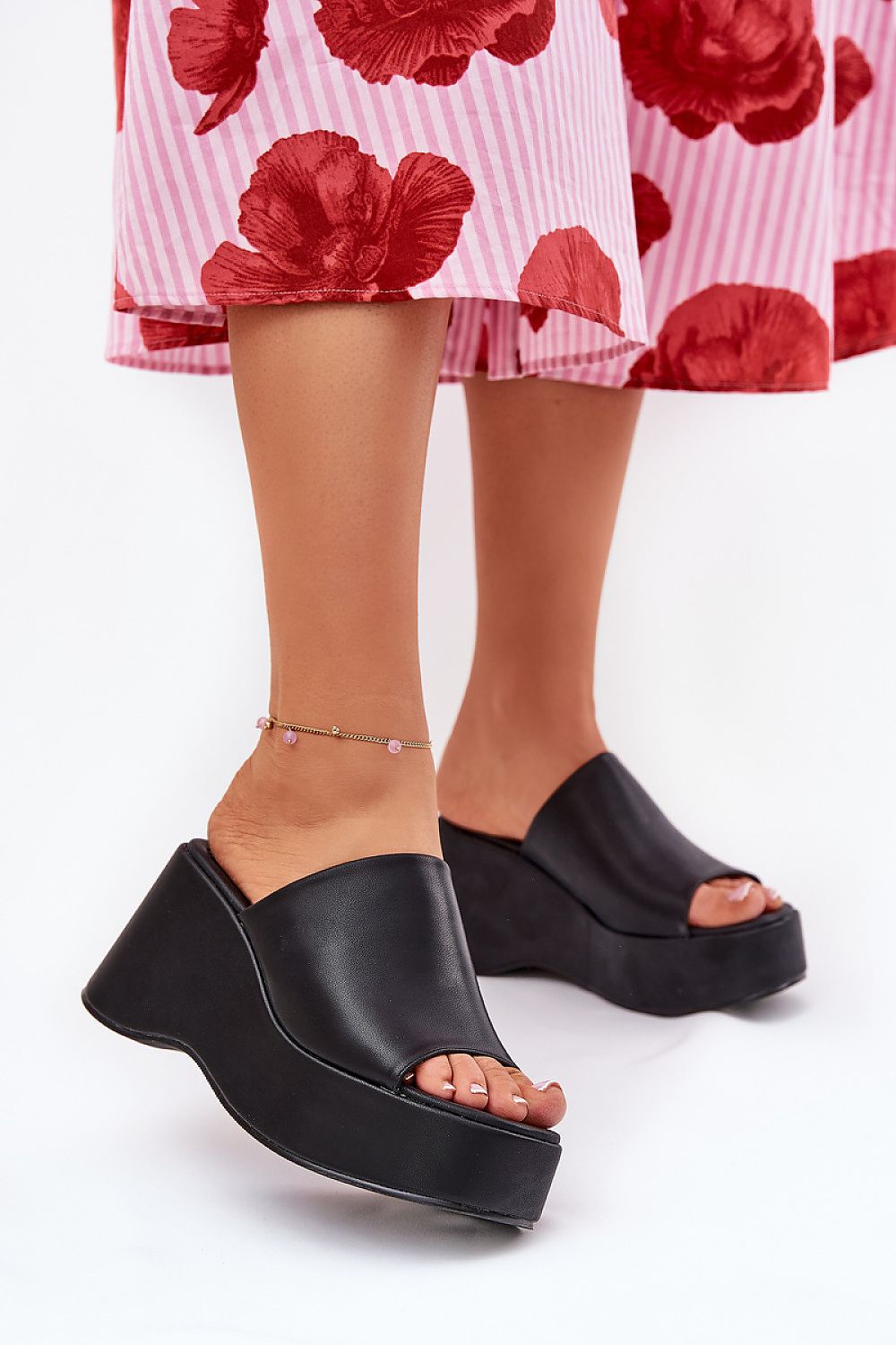 TEEK - Platform Open Toe Smooth Sandals SHOES TEEK MH