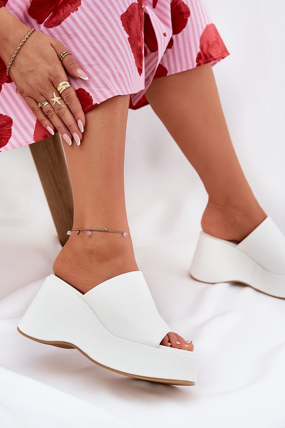 TEEK - Platform Open Toe Smooth Sandals SHOES TEEK MH