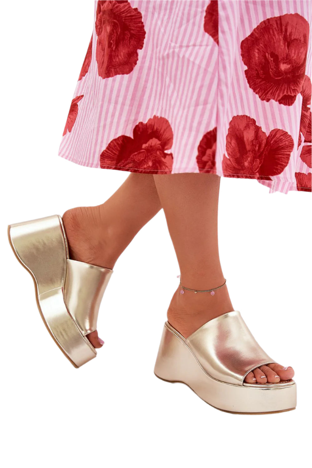 TEEK - Platform Open Toe Smooth Sandals SHOES TEEK MH