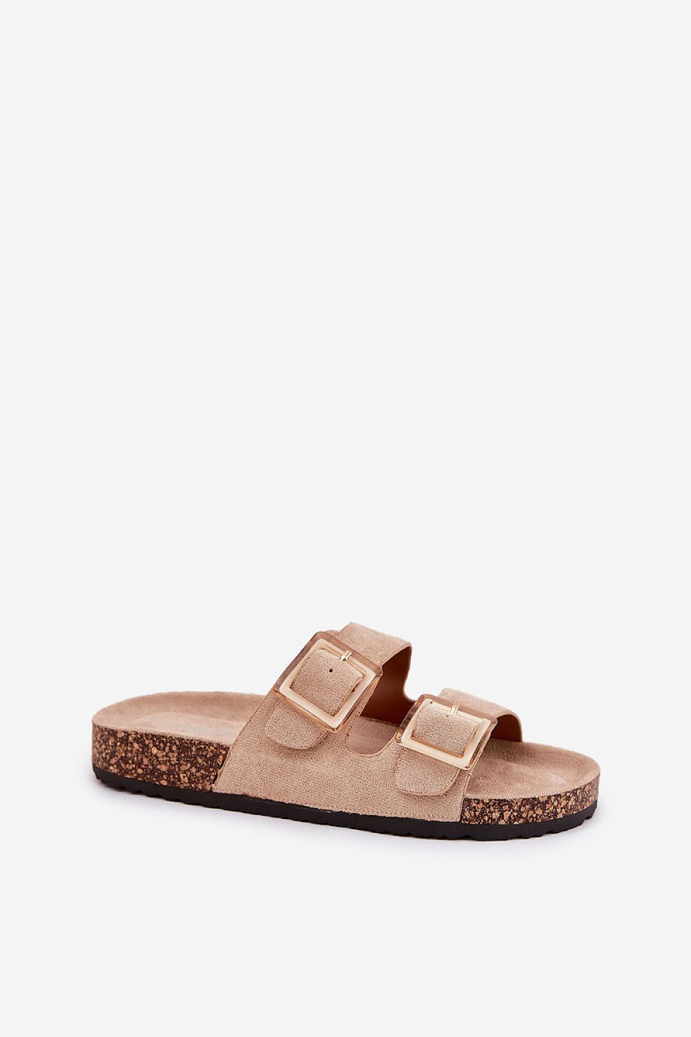 TEEK - Double Strap Suede Cork Sandals SHOES TEEK MH