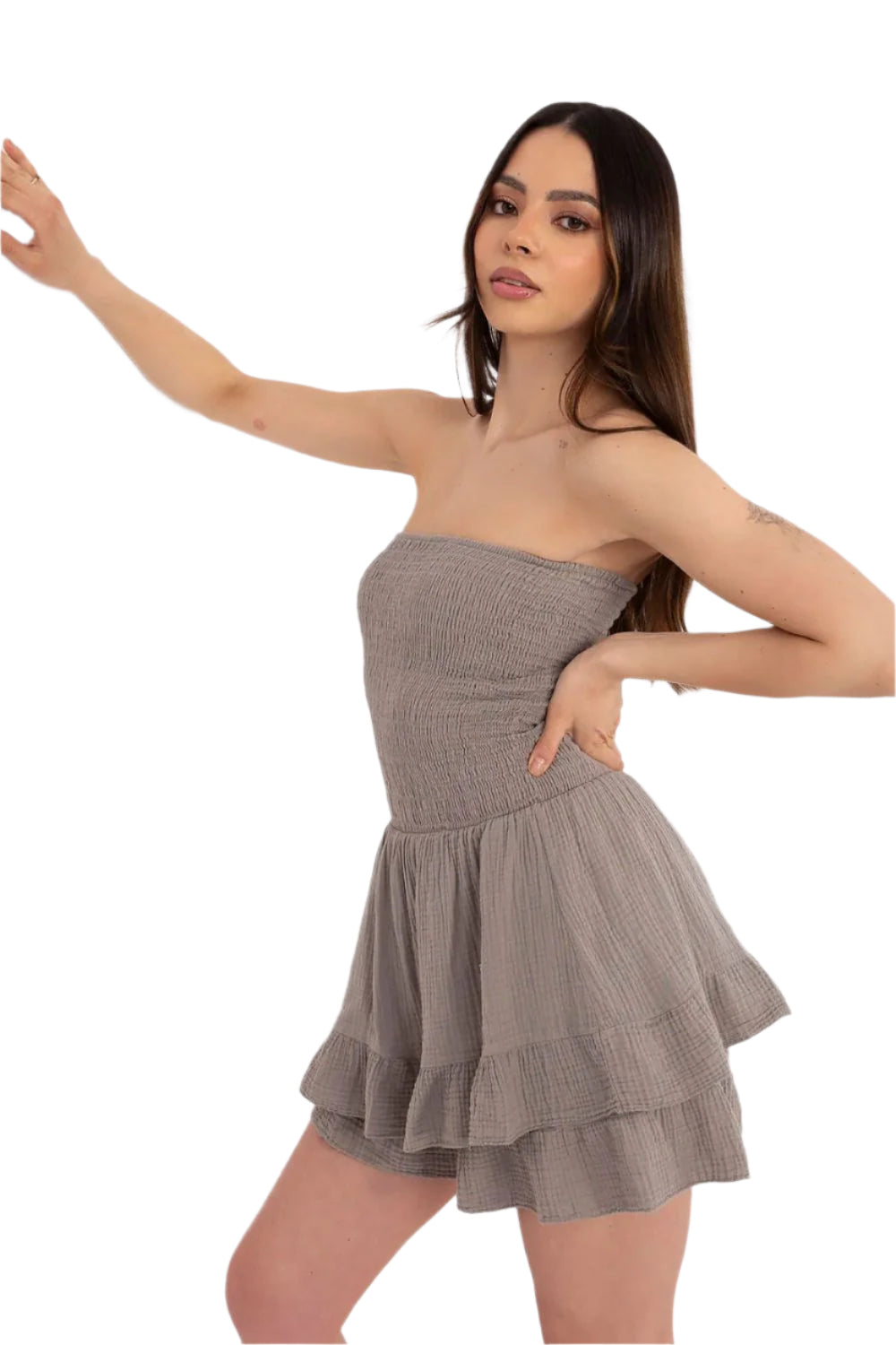 TEEK - Sleeveless Layered Ruffles Rumored JUMPSUIT TEEK MH