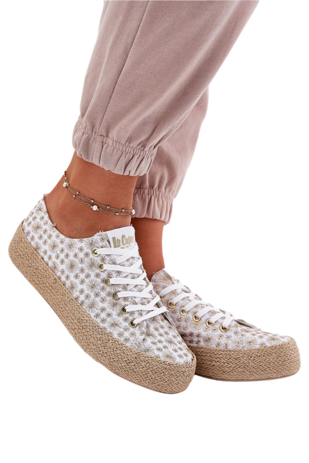 TEEK - Floral Find Laced Sneakers SHOES TEEK MH white 6.5