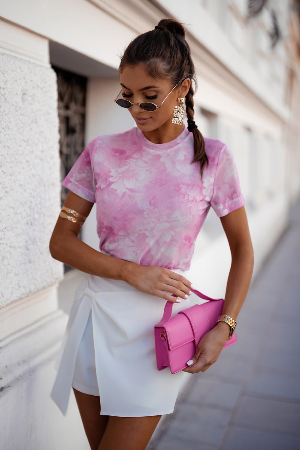 TEEK - Floral Flirt Short Sleeve Blouse TOPS TEEK MH multicolor 5 one-size-fits-all