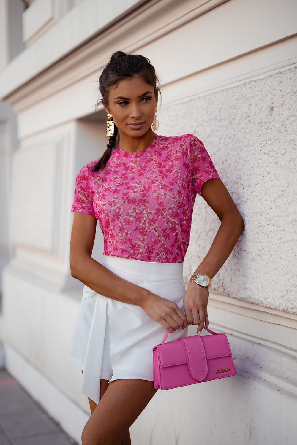 TEEK - Floral Flirt Short Sleeve Blouse TOPS TEEK MH multicolor 8 one-size-fits-all