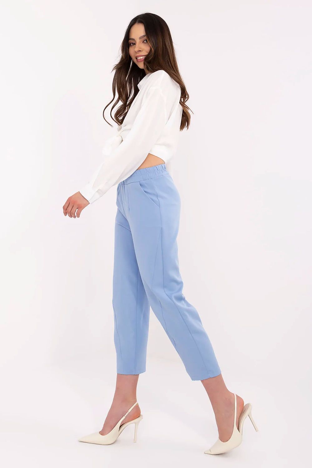 TEEK - Stretched Waist Pocketed Cropped Trousers PANTS TEEK MH