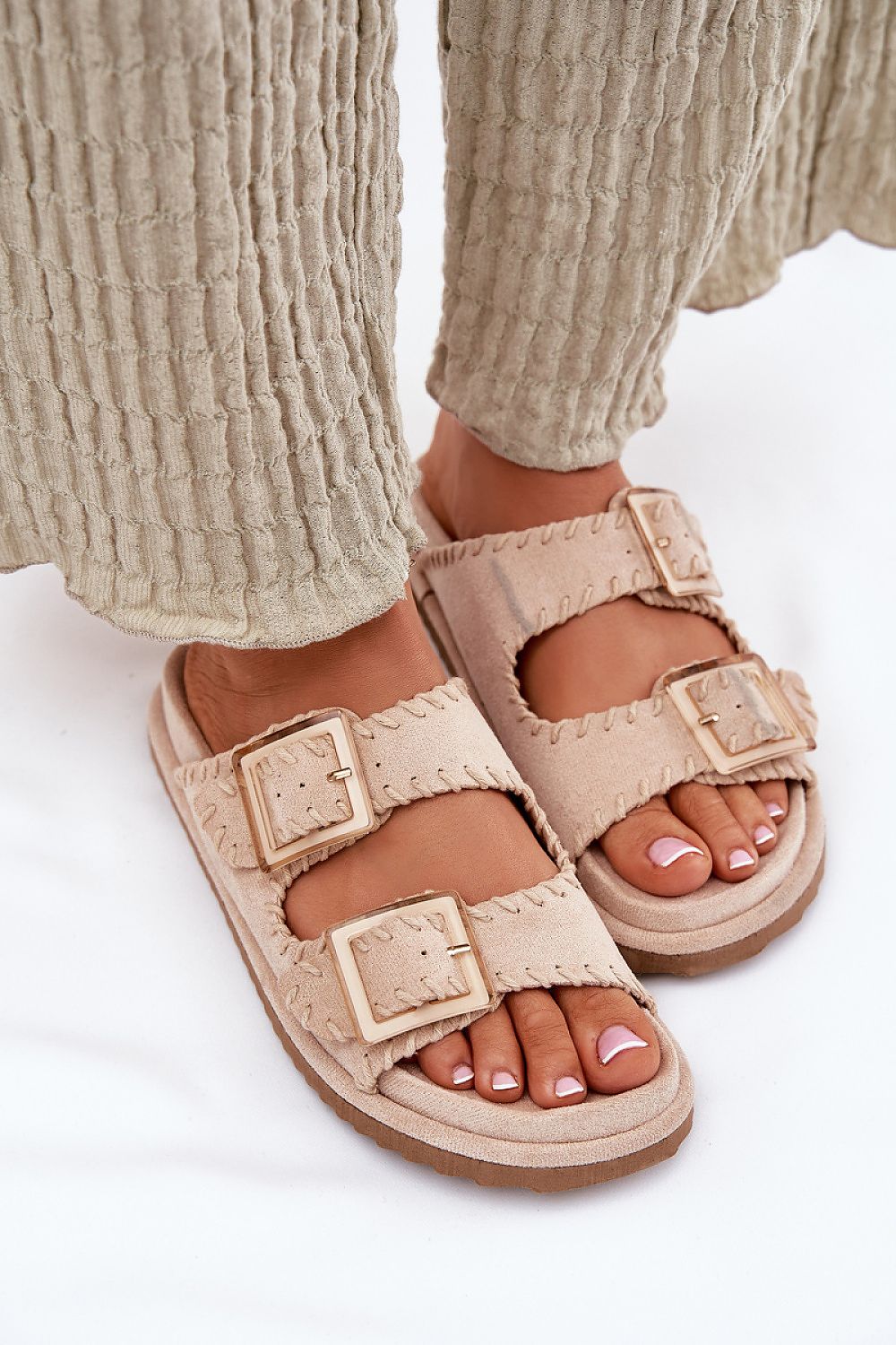 TEEK - Strong Stitch Double Buckle Sandals SHOES TEEK MH