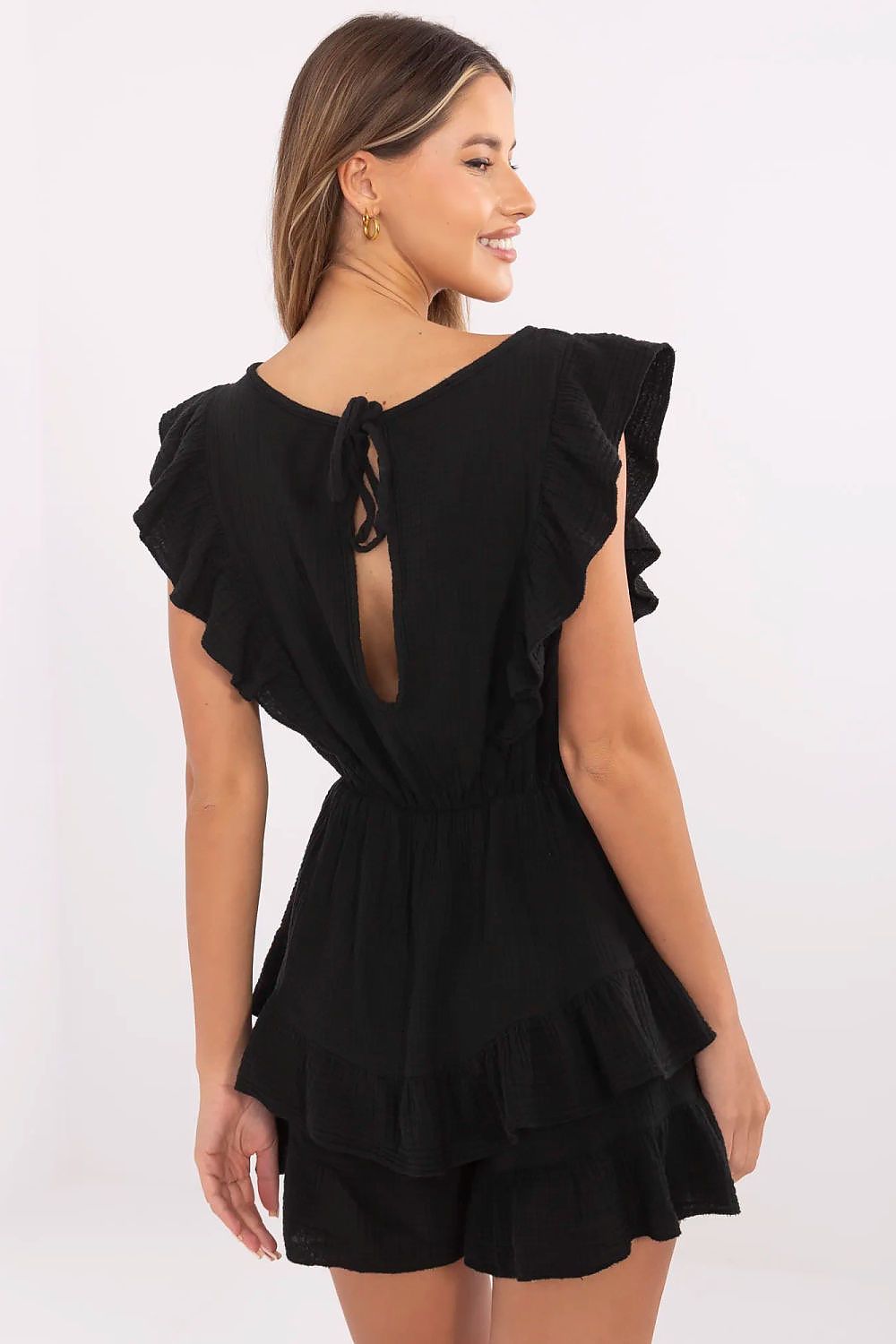 TEEK - Layered Ruffles Romper JUMPSUIT TEEK MH