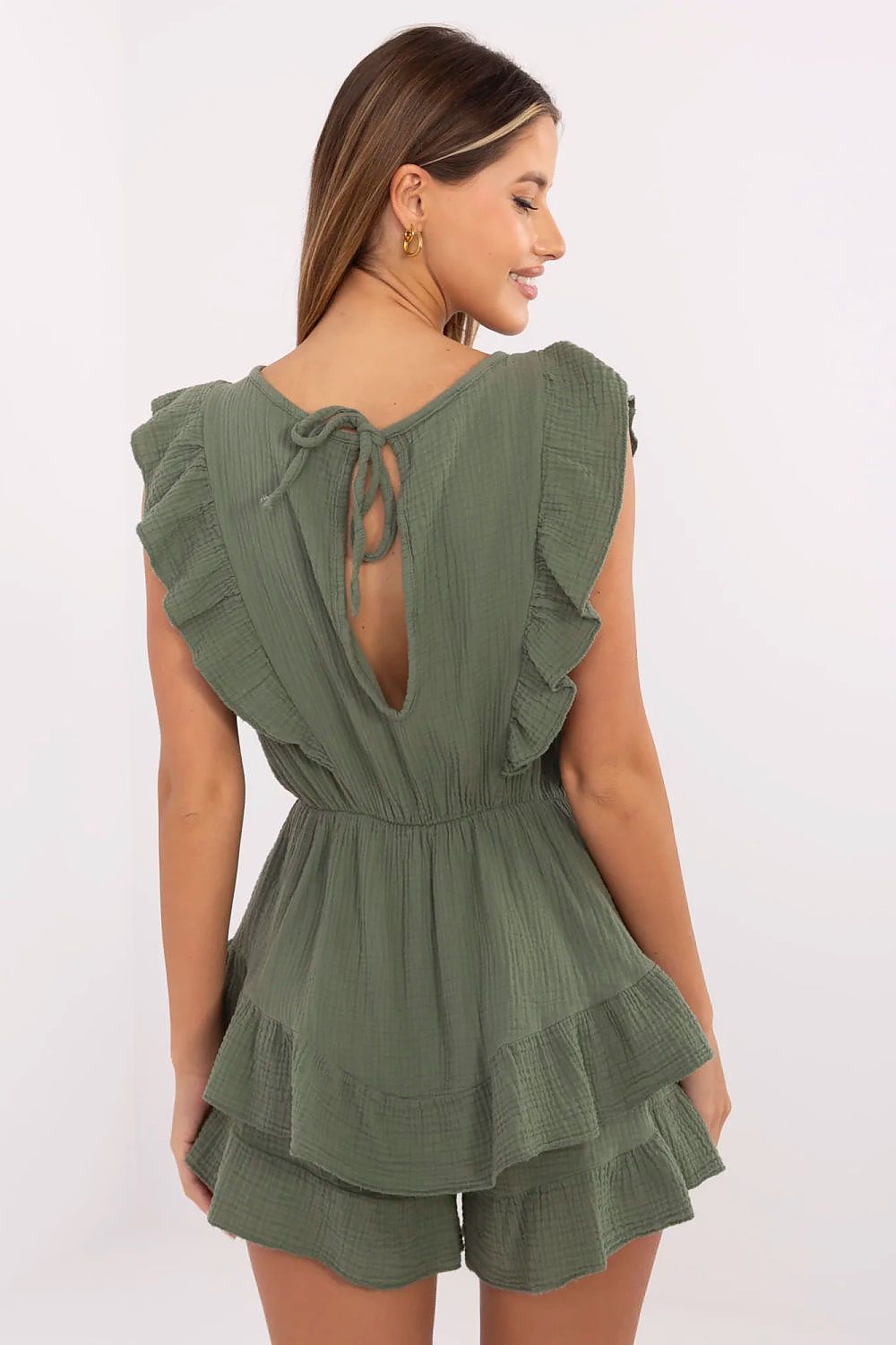 TEEK - Layered Ruffles Romper JUMPSUIT TEEK MH