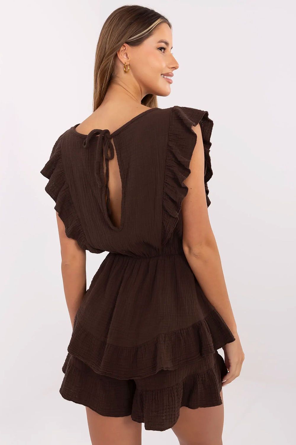 TEEK - Layered Ruffles Romper JUMPSUIT TEEK MH