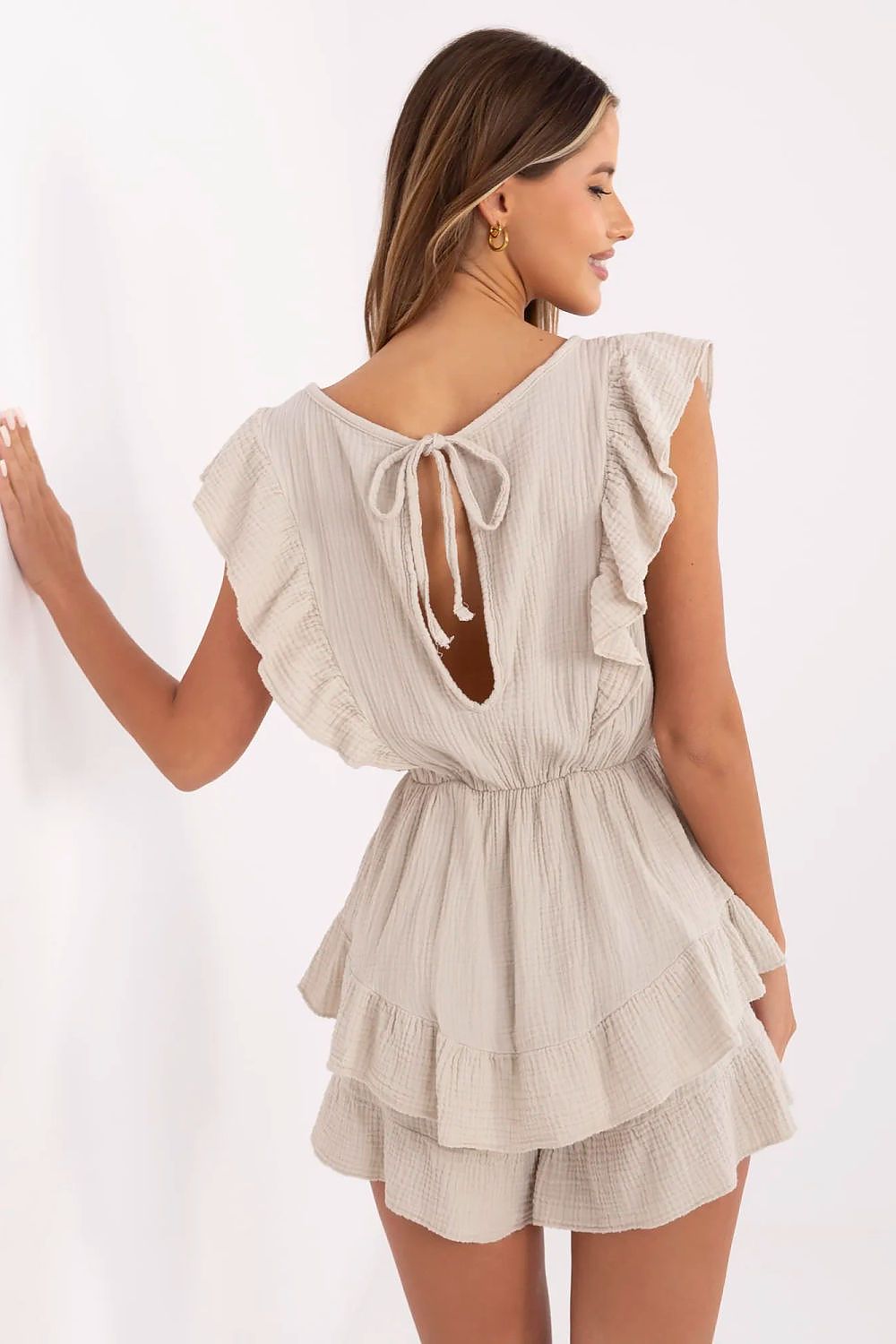 TEEK - Layered Ruffles Romper JUMPSUIT TEEK MH