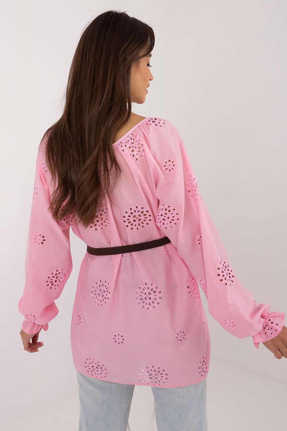 TEEK - Poked Bloom Tie Neck Blouse TOPS TEEK MH