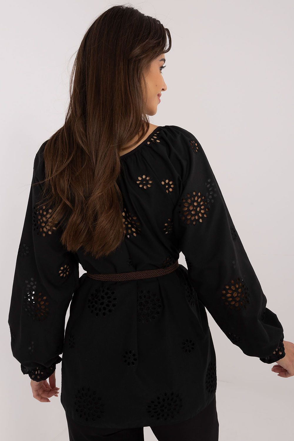 TEEK - Poked Bloom Tie Neck Blouse TOPS TEEK MH