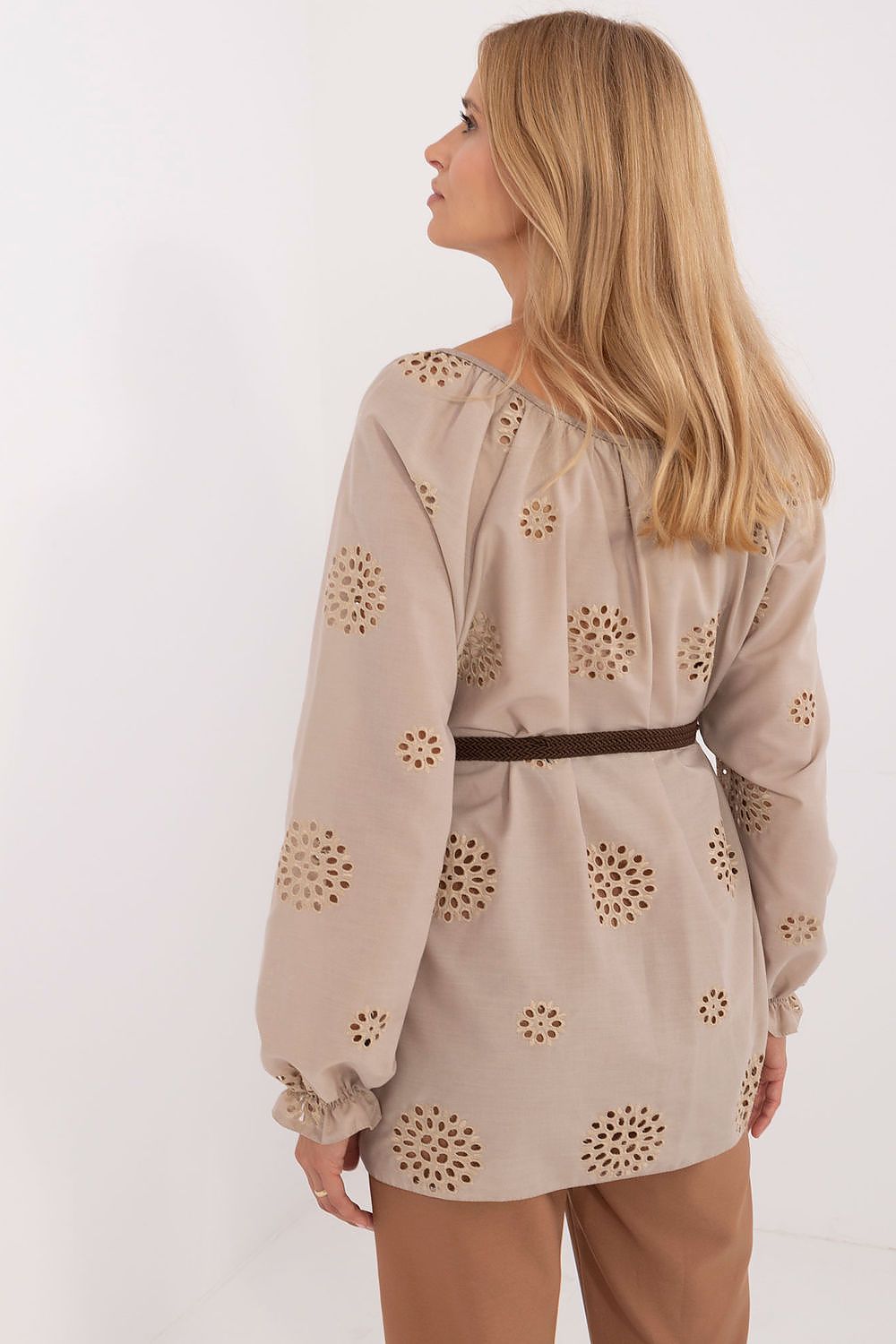 TEEK - Poked Bloom Tie Neck Blouse TOPS TEEK MH