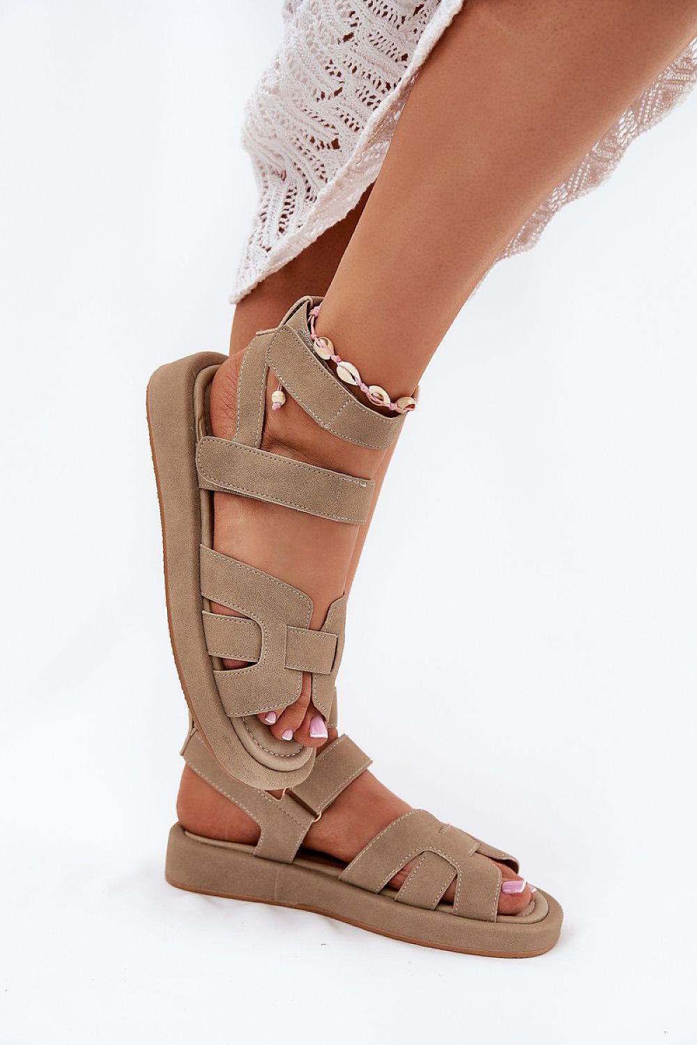 TEEK - Strappy Ankle Flat Sandals SHOES TEEK MH