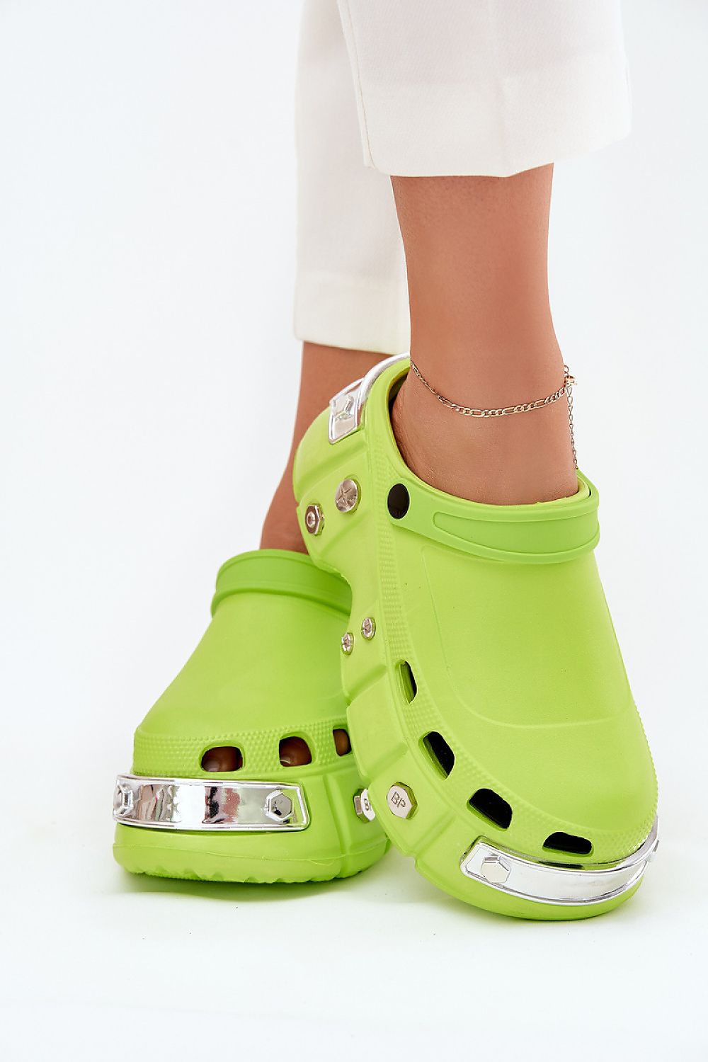 TEEK - Green Chunky Platform Sandals SHOES TEEK MH