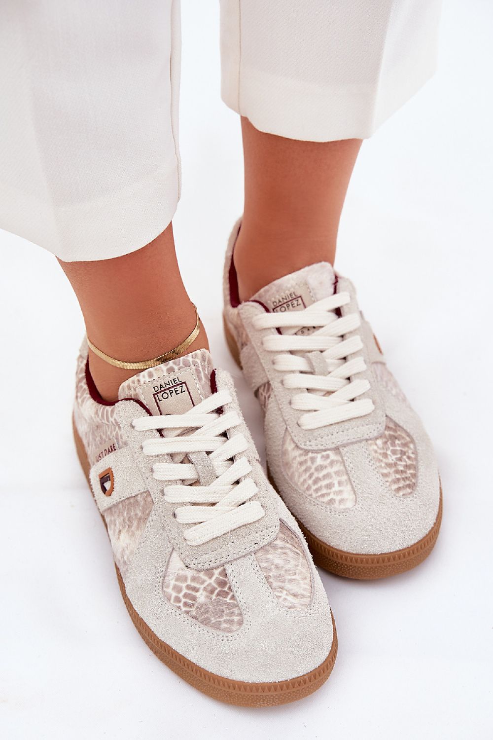 TEEK - Beige BG Daniel Lopez Laced Sneakers SHOES TEEK MH