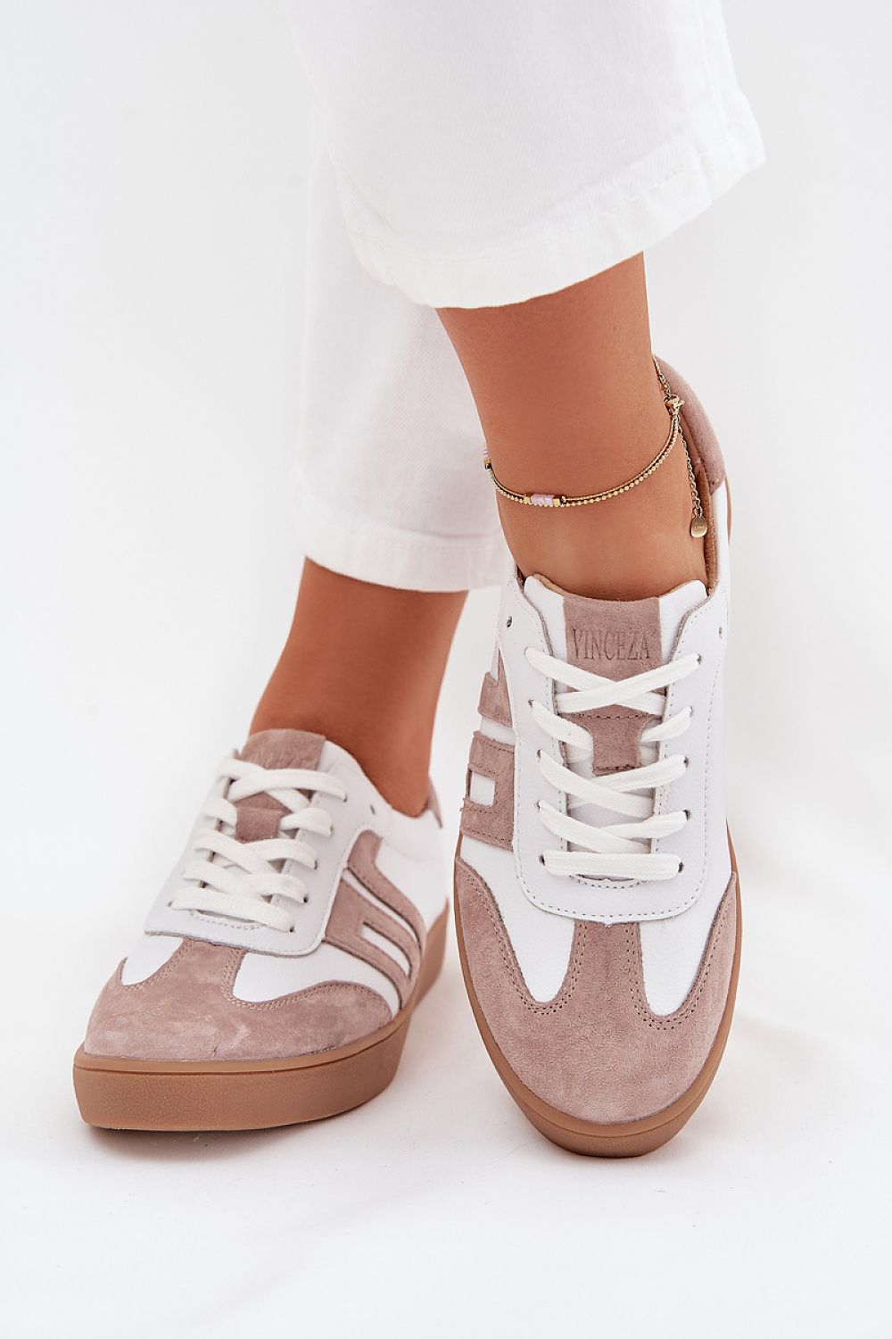 TEEK - Low Leather Suede Laced Sport Shoes SHOES TEEK MH white 6.5