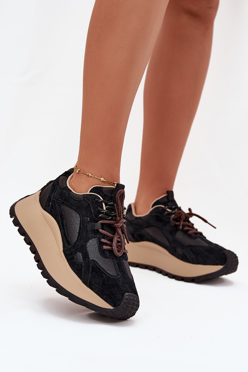 TEEK - BG Leather Suede Laced Sport Shoes SHOES TEEK MH black 6.5